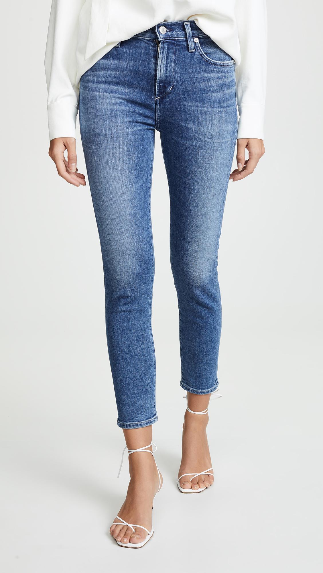 Lyst - Citizens of Humanity Rocket Crop Jeans in Blue