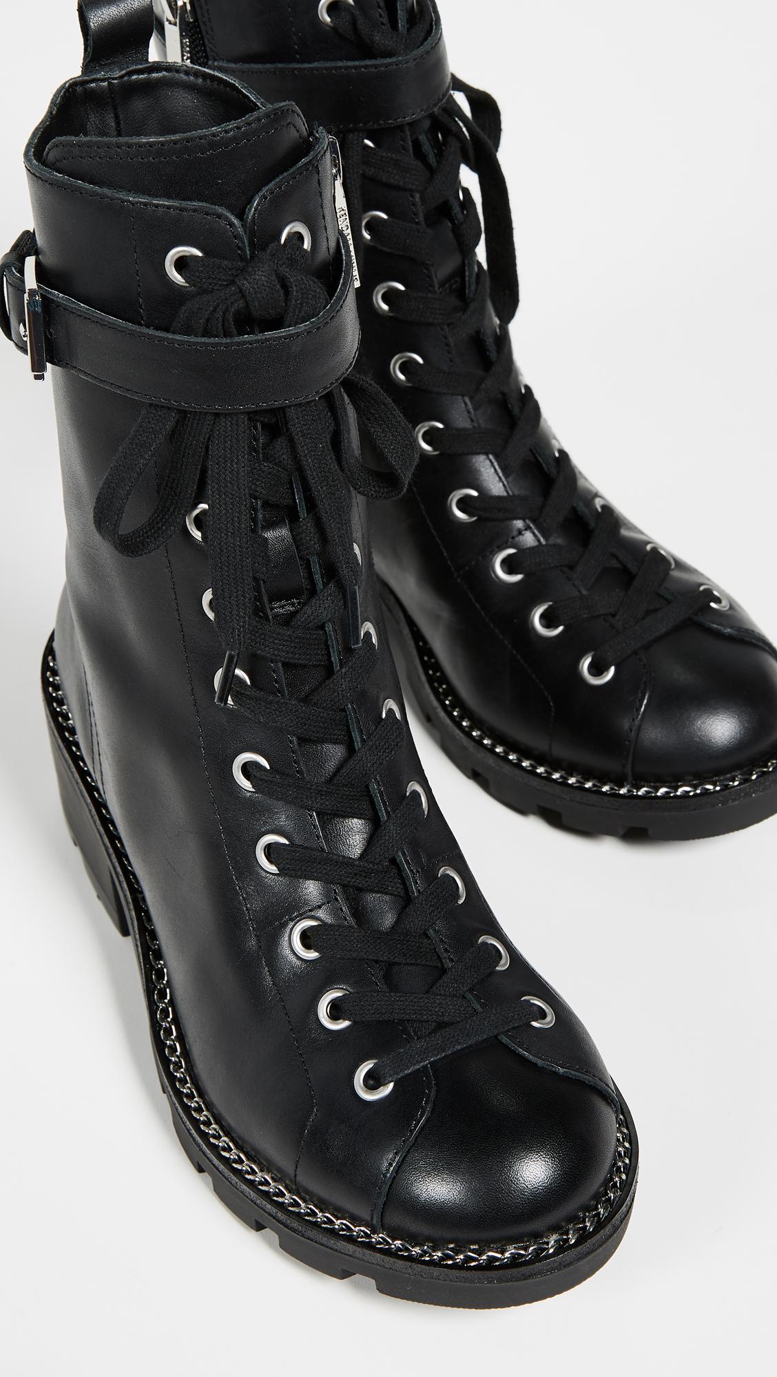 Lyst Kendall + Kylie Prime Combat Boots in Black