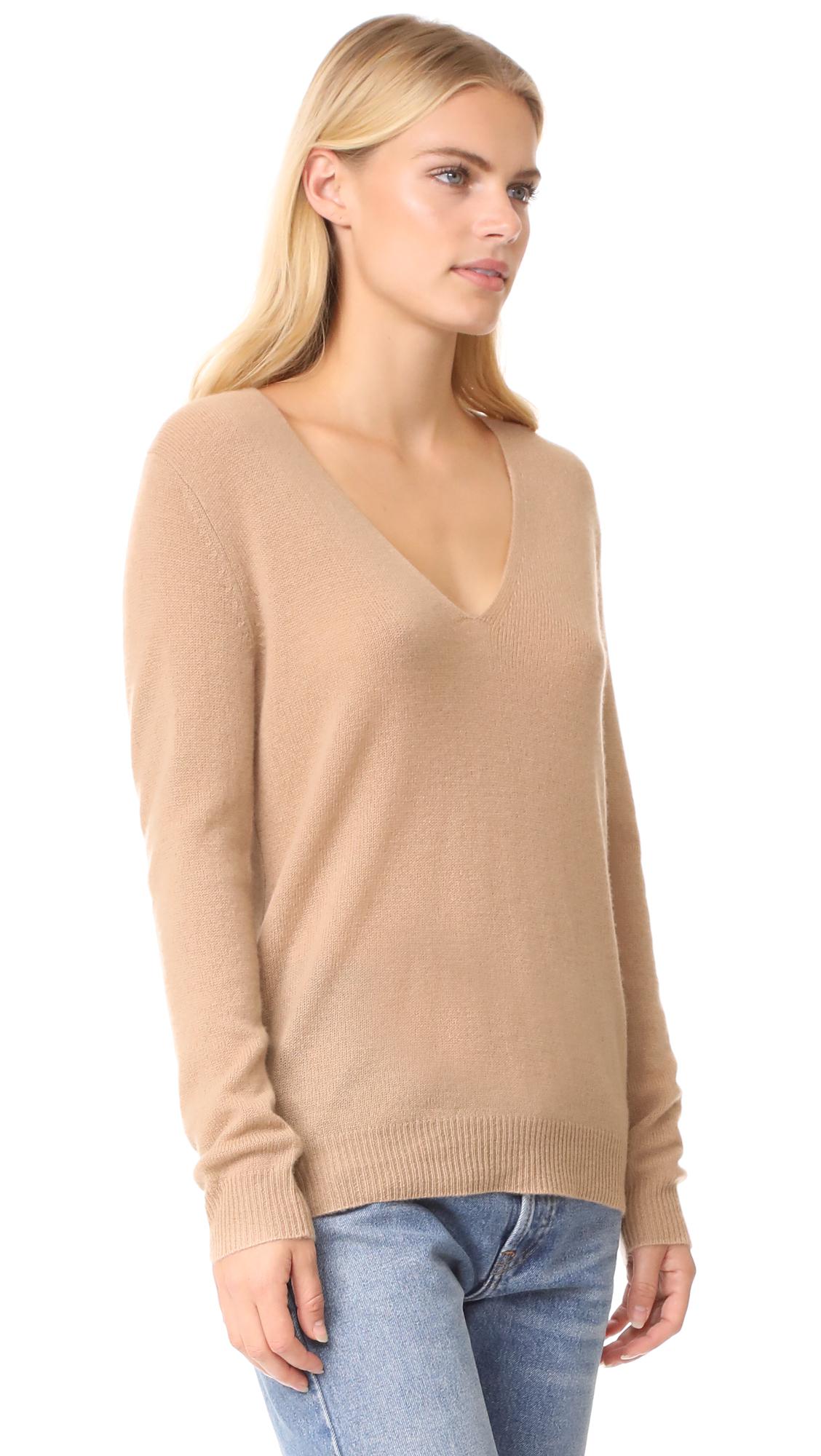 Lyst - Theory Adrianna Cashmere Sweater in Natural
