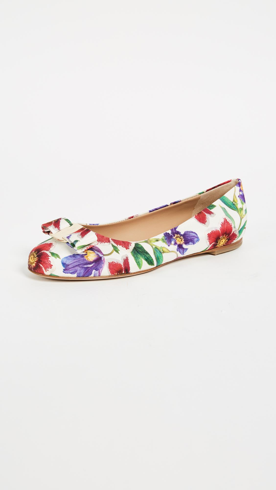 ferragamo white flats