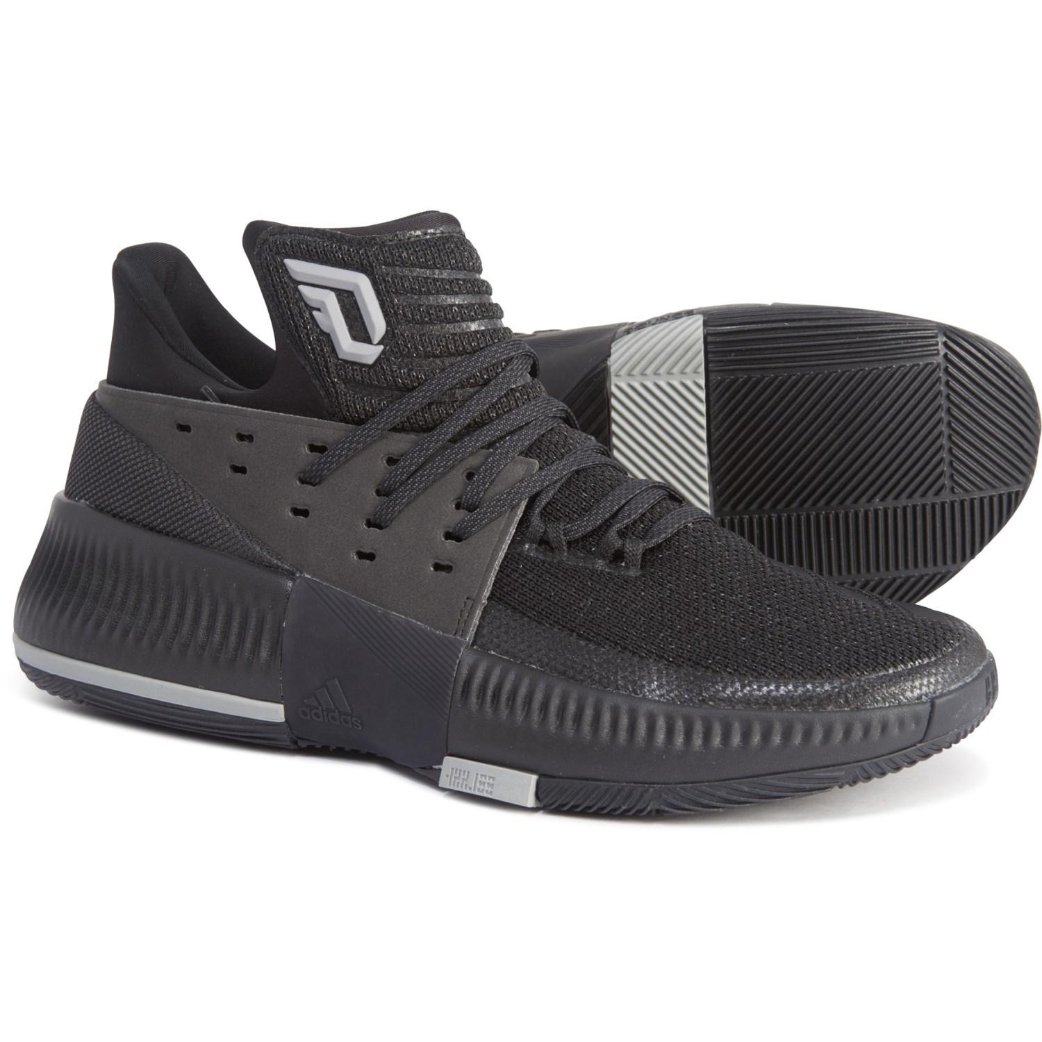 adidas Damian Lillard 3 Basketball Shoes in Black for Men