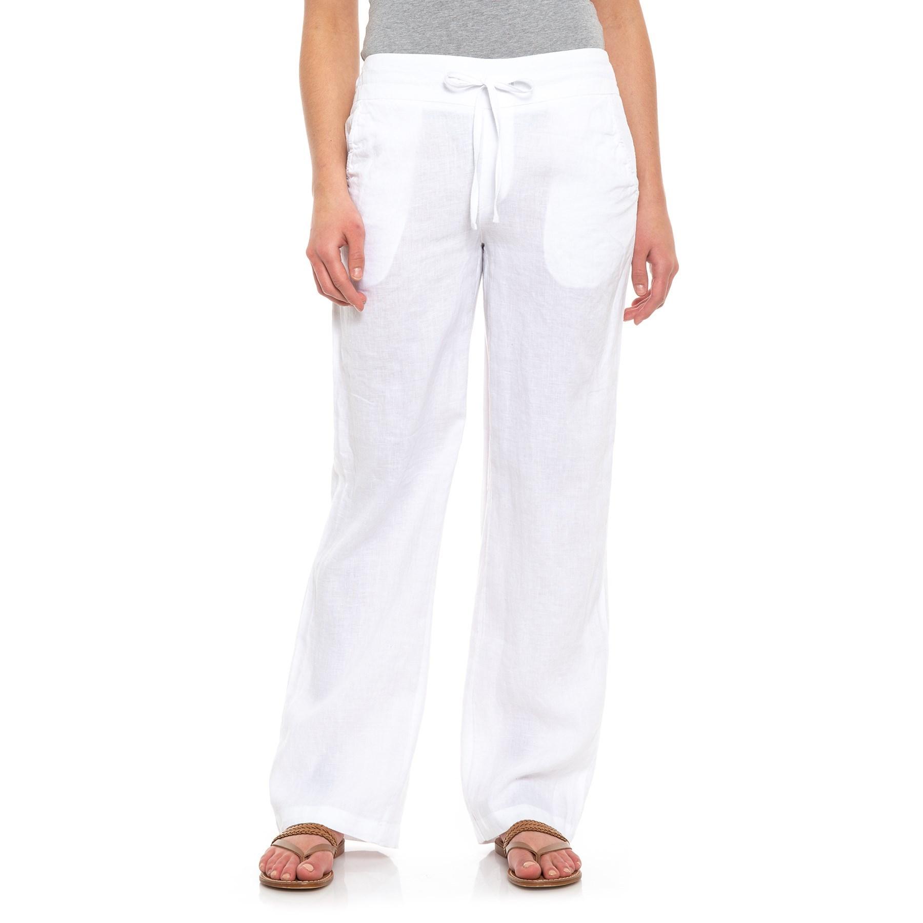 Cynthia Rowley White Solid Pull-on Pants (for Women) in White - Lyst