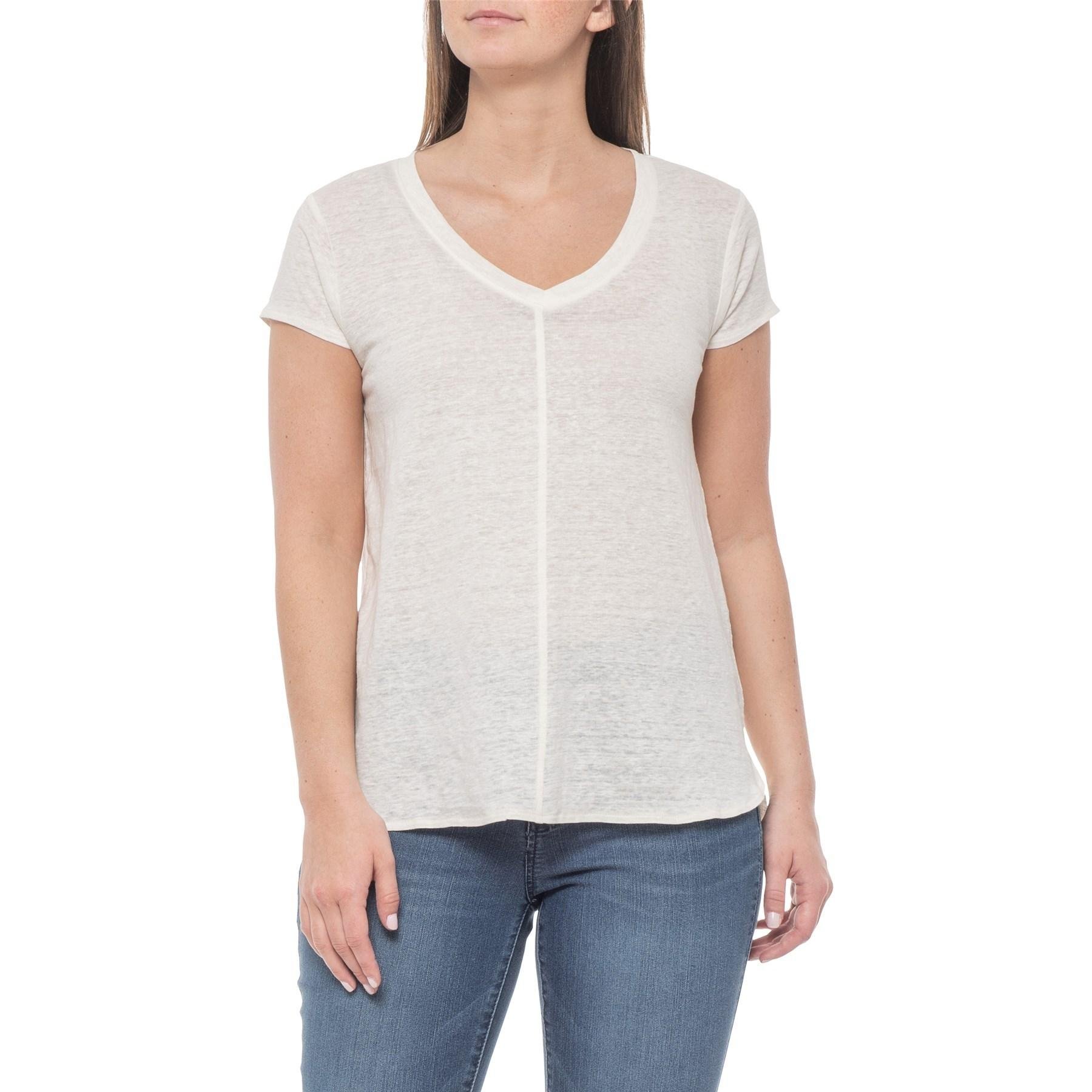 tahari linen top