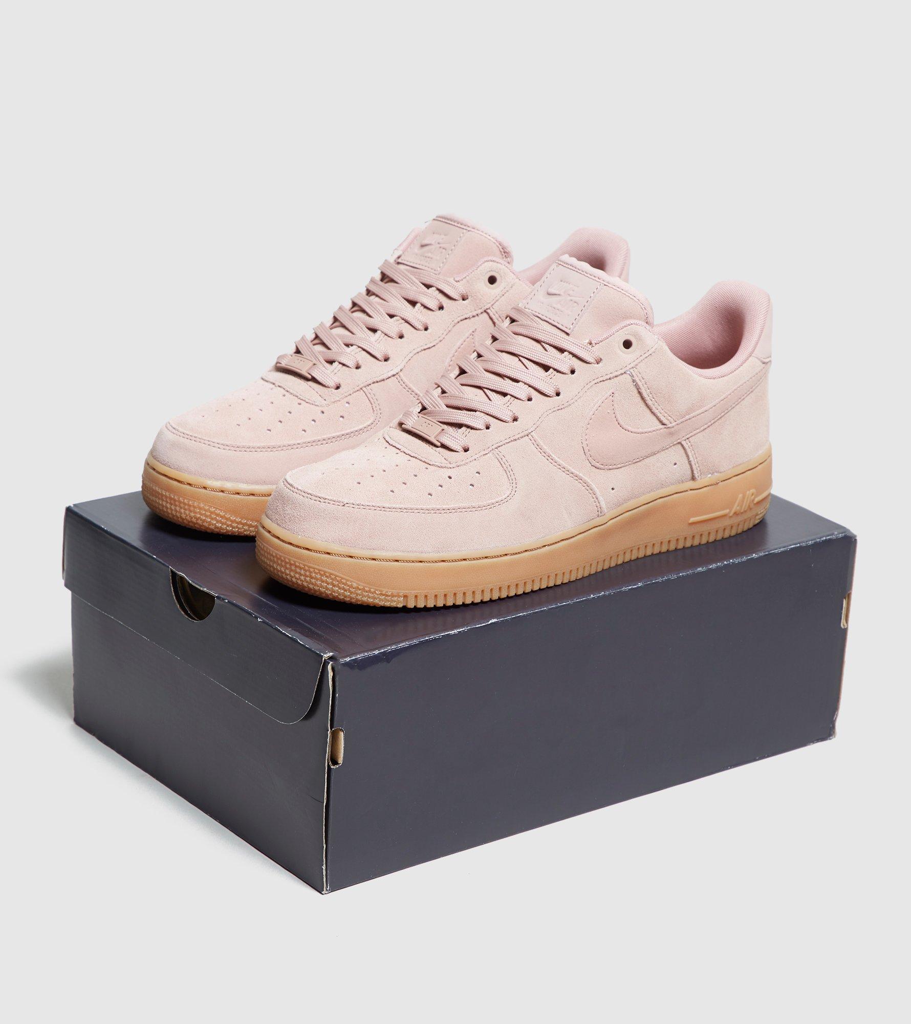 pink suede air force