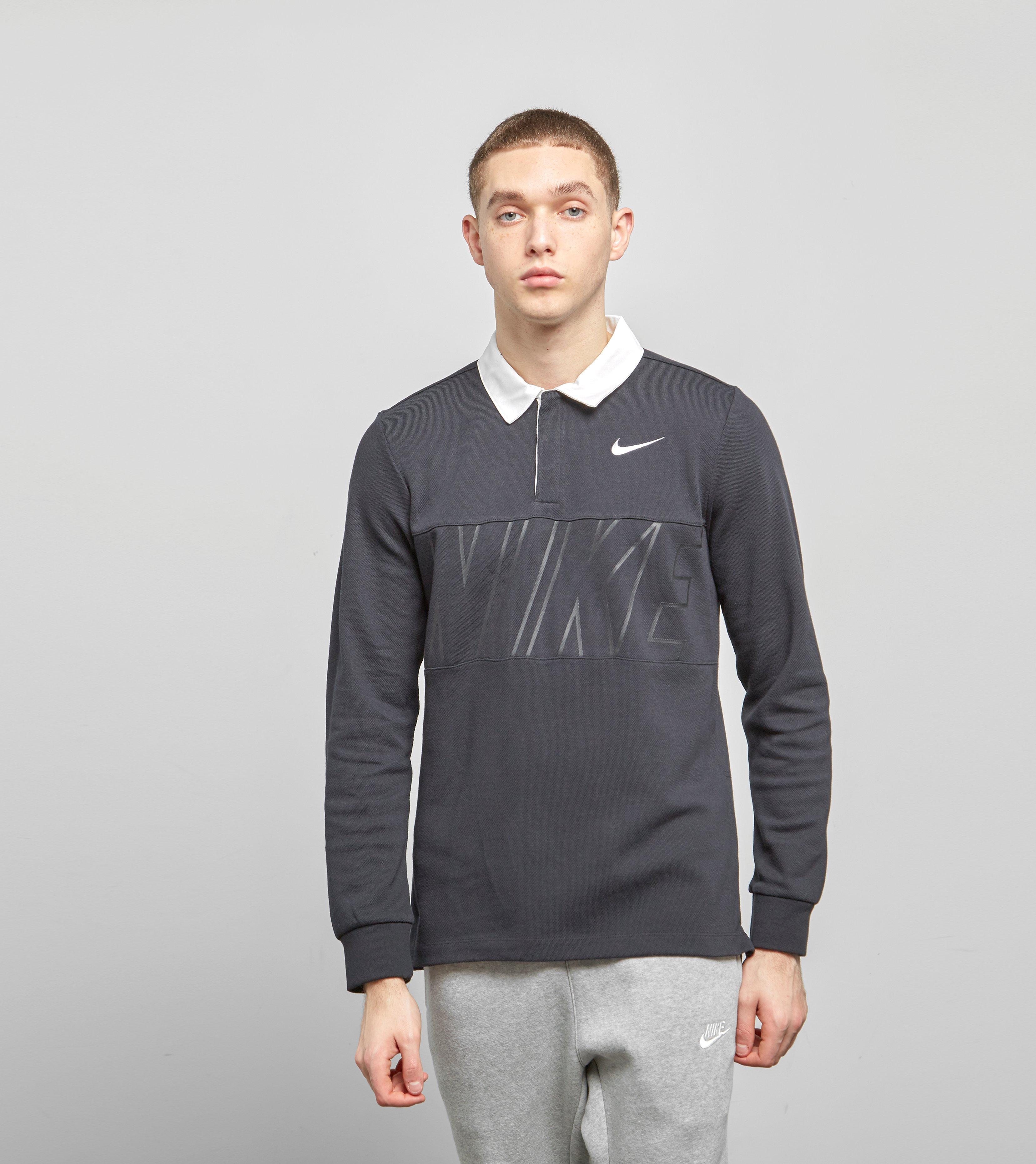 Lyst Nike Dry Long Sleeved Rugby Shirt In Black For Men Save Nike Black Dry Long Sleeved Rugby Shirt For Men Lyst View Fullscreen