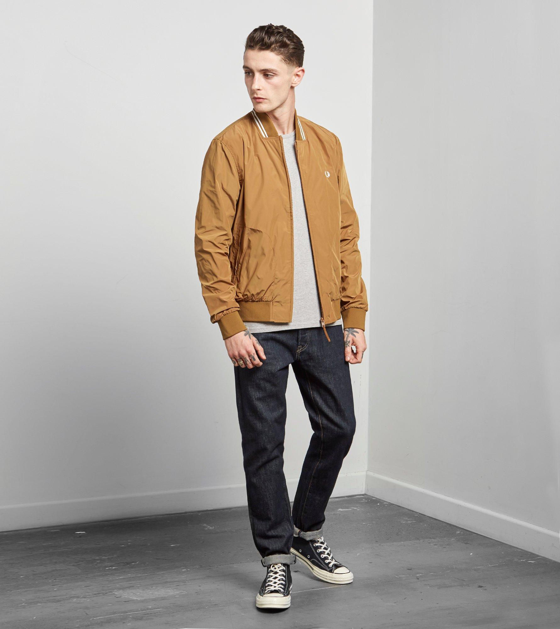Lyst - Fred Perry Tipped Bomber Jacket in Brown for Men