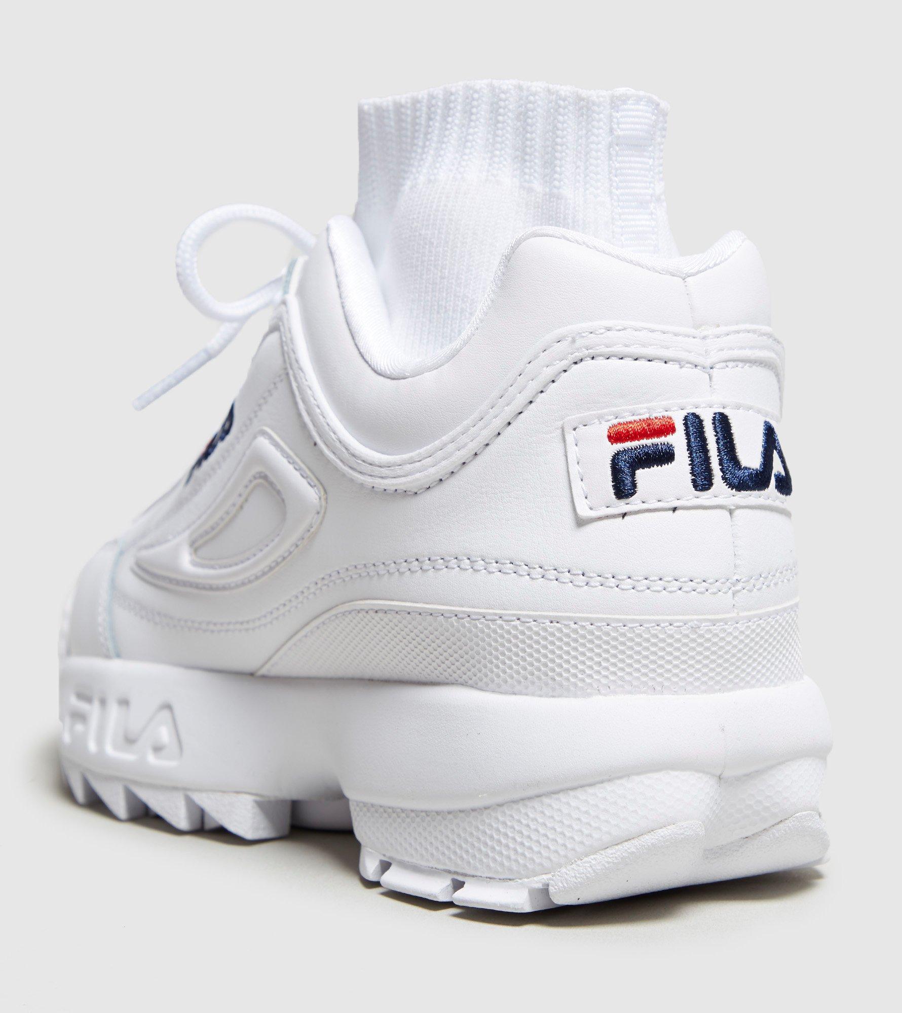 fila sock shoes white