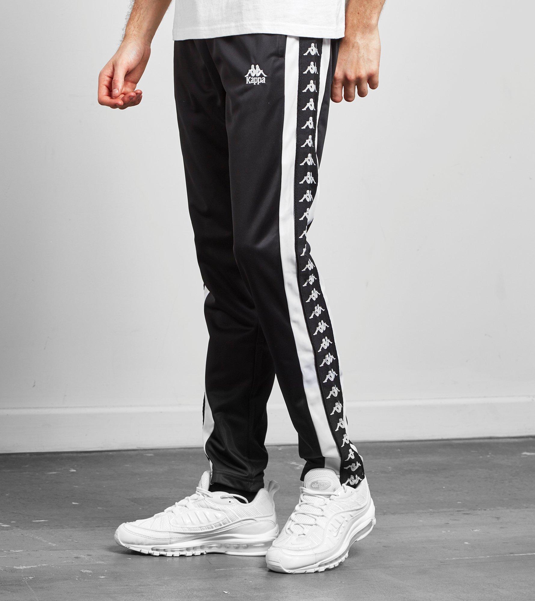 kappa black track pants