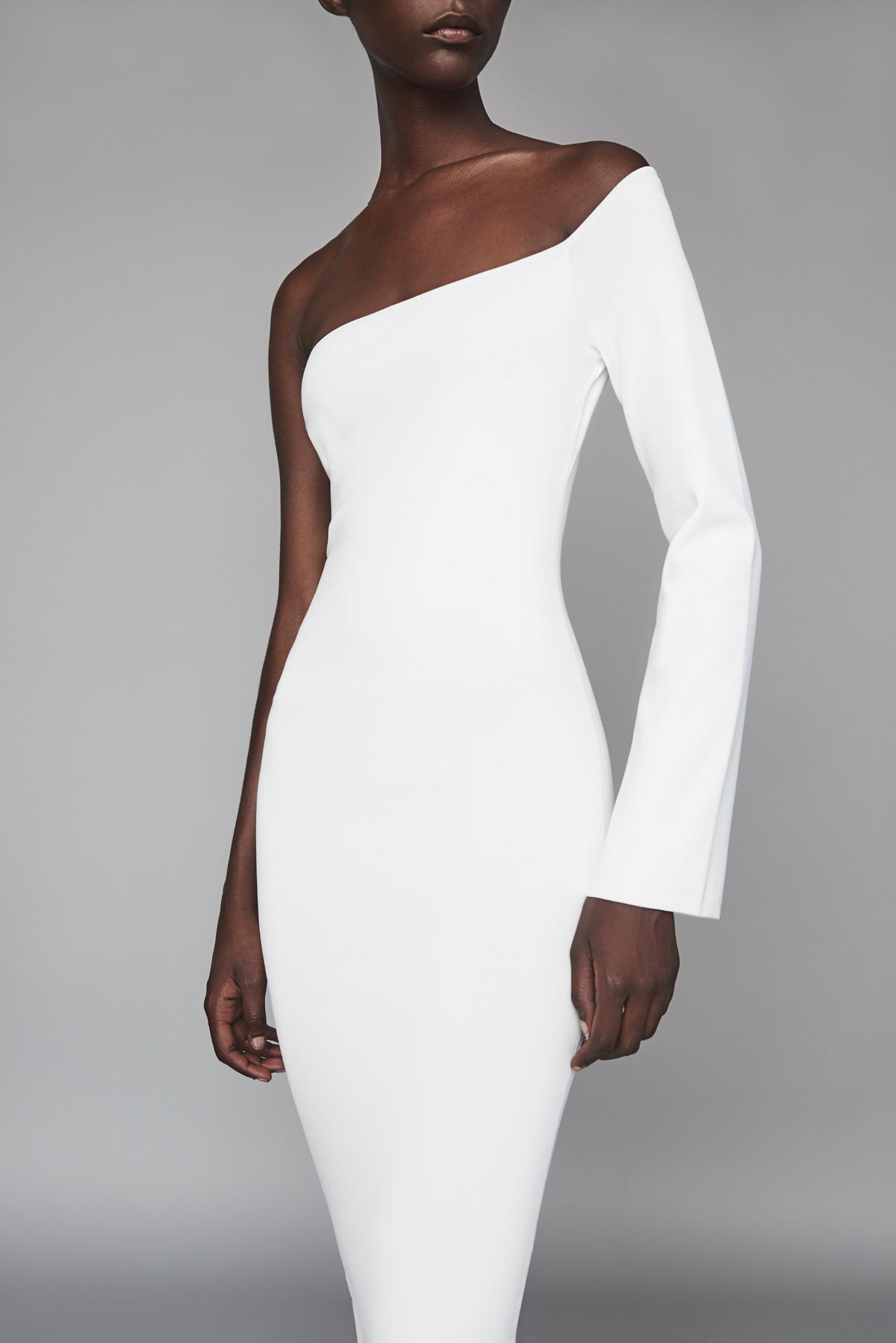 Solace London Fiorella Dress Cream in White - Lyst