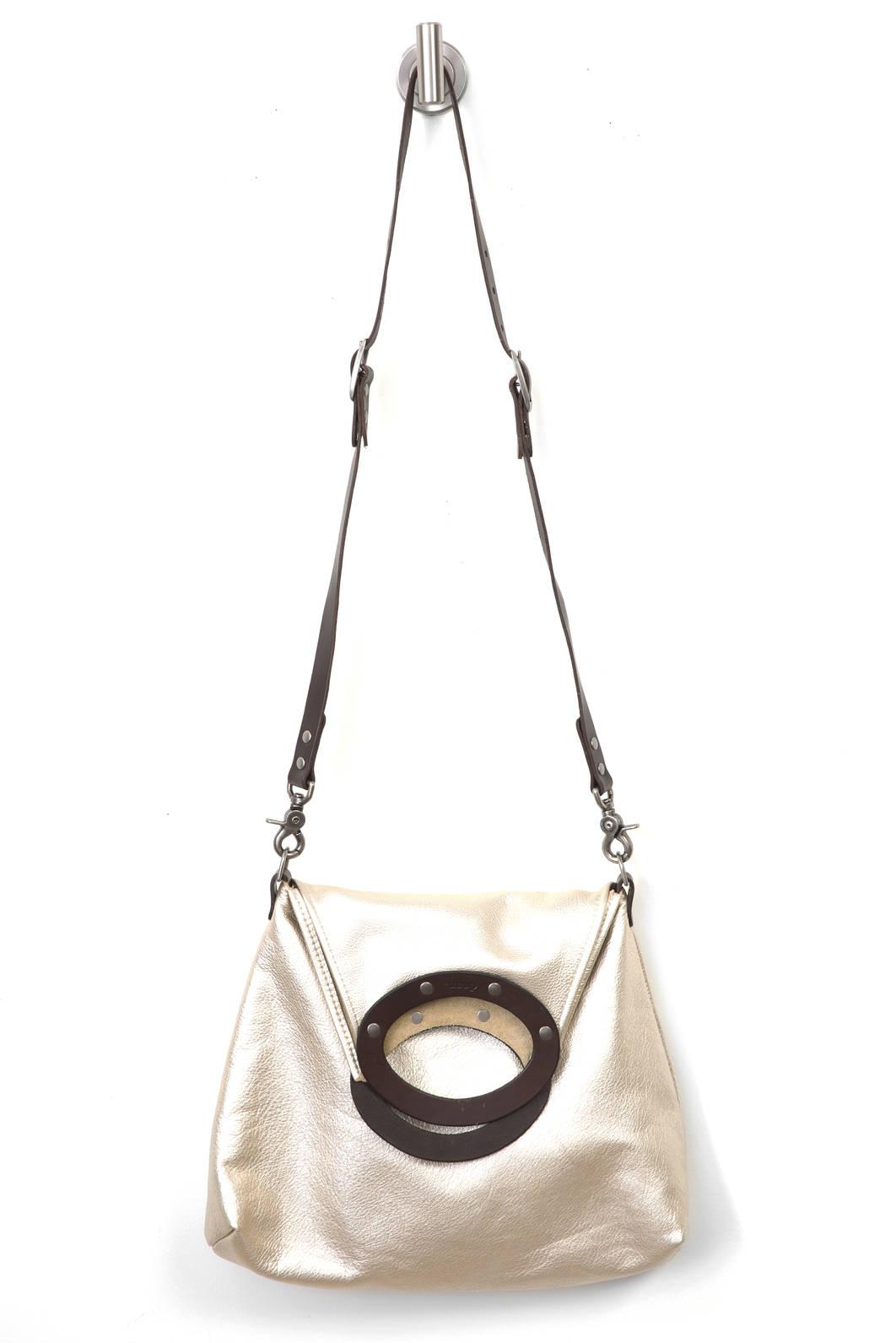 Lyst Dean Handbags Convertible Leather Crossbody In Metallic Gallery