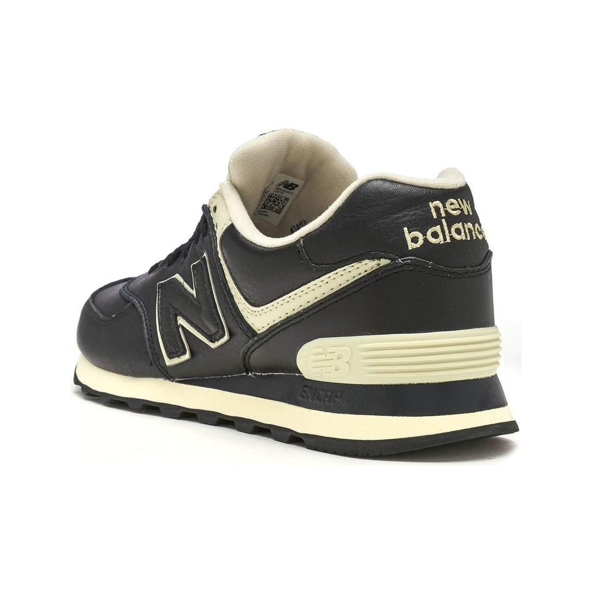 new balance 574 trainers in black ml574luc new balance 574 trainers in black ml574luc