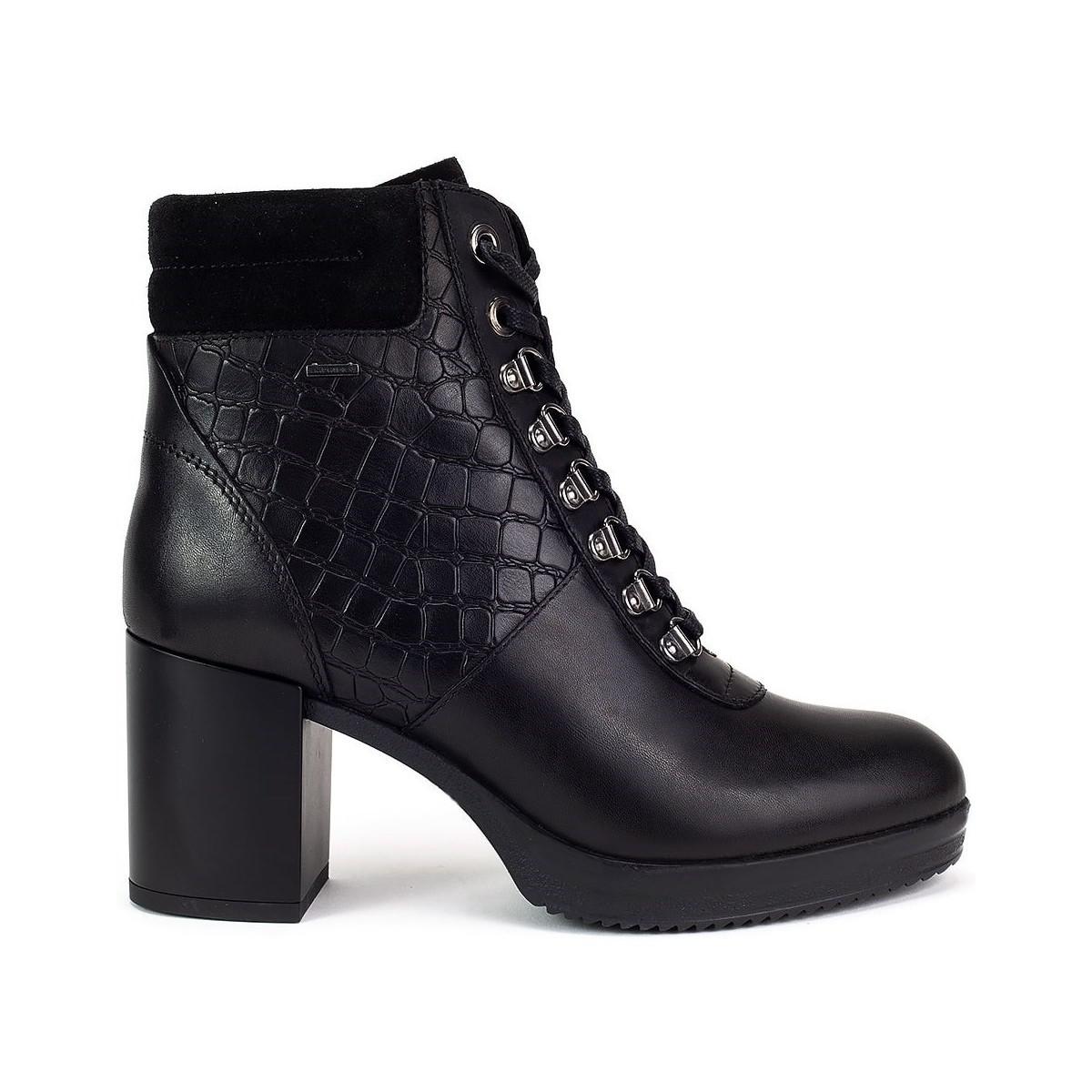 In Abx Black Remigia Ankle Lyst Geox Women's Boots Low ZYPnvx5q