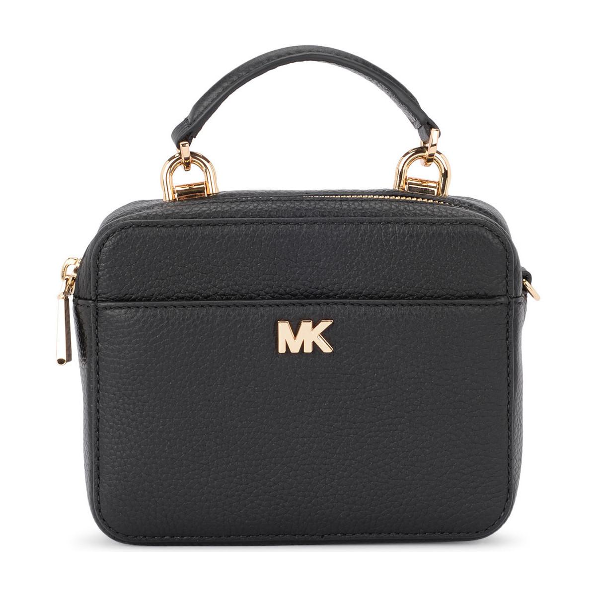 Michael Michael Kors Mott Mini Black Tumbled Leather Shoulder Bag Women&#39;s Handbags In Black in ...