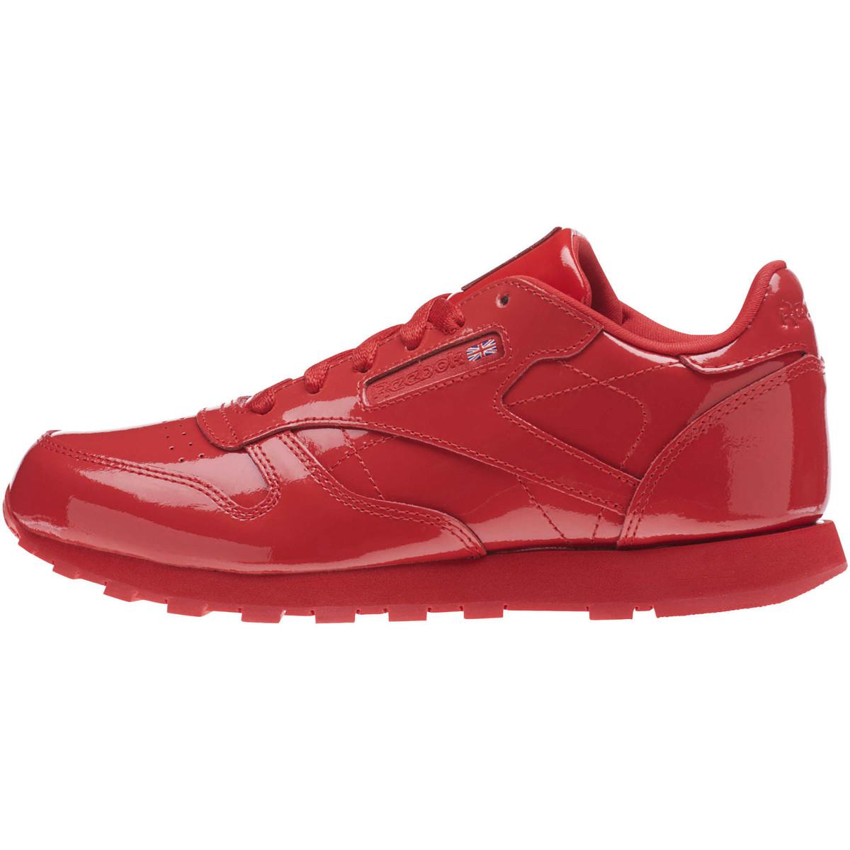 red classic reebok shoes