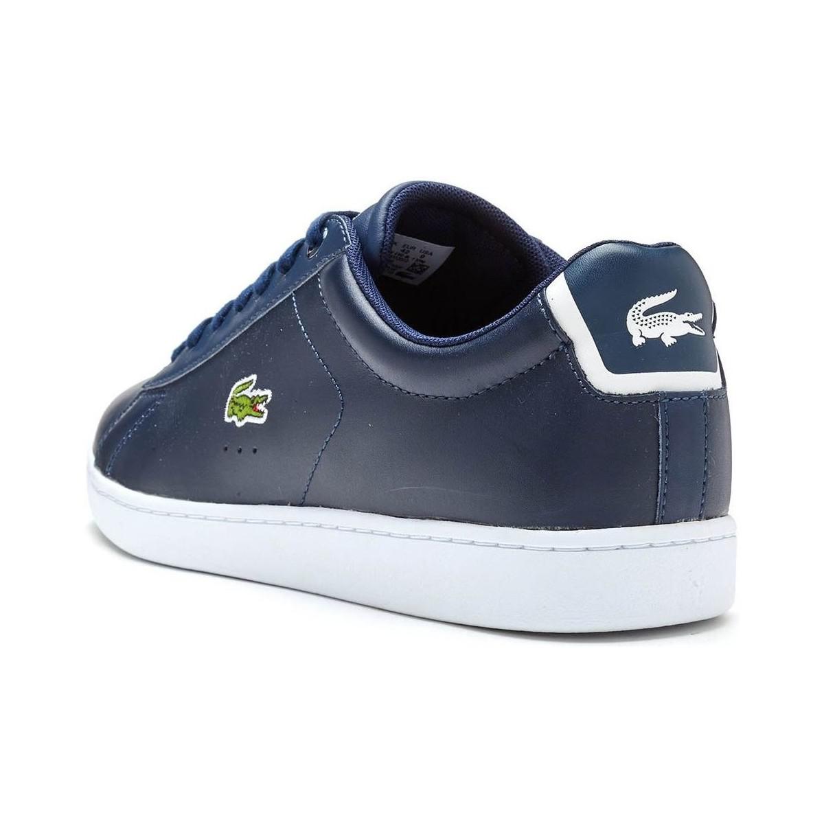 Bl Leather Spm In Evo Lacoste Carnaby Trainers Blue 1 Navy f7bYg6yv