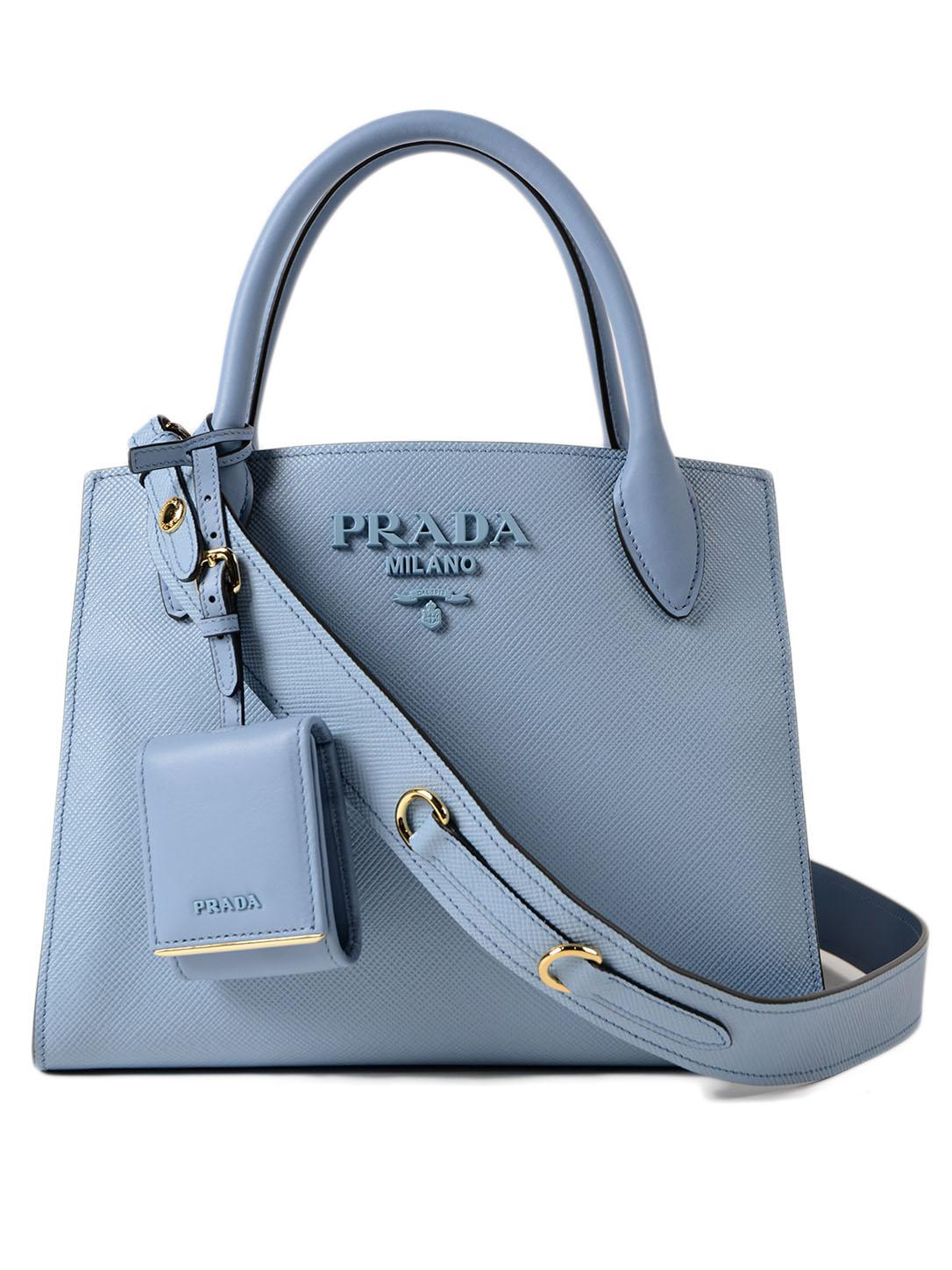 Lyst - Prada Monochrome Handbag in Blue