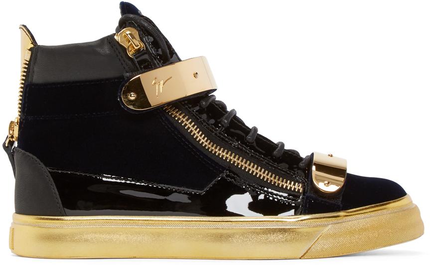 black high top giuseppes