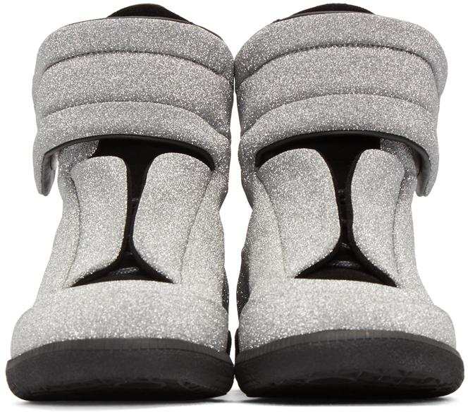 silver margiela sneakers