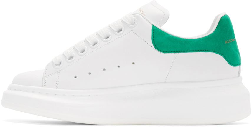 alexander mcqueen shoes white and green