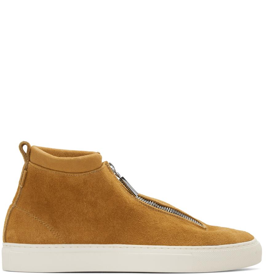 tan high top sneakers