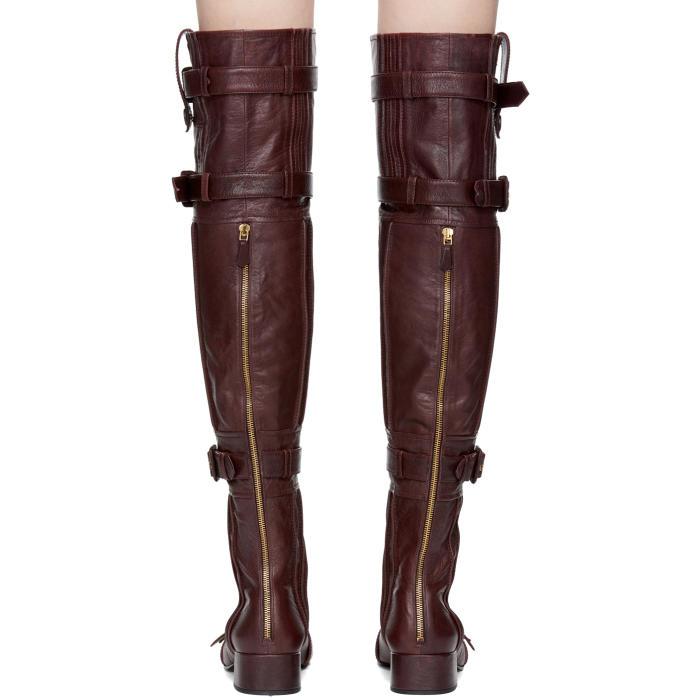 prada over knee boots