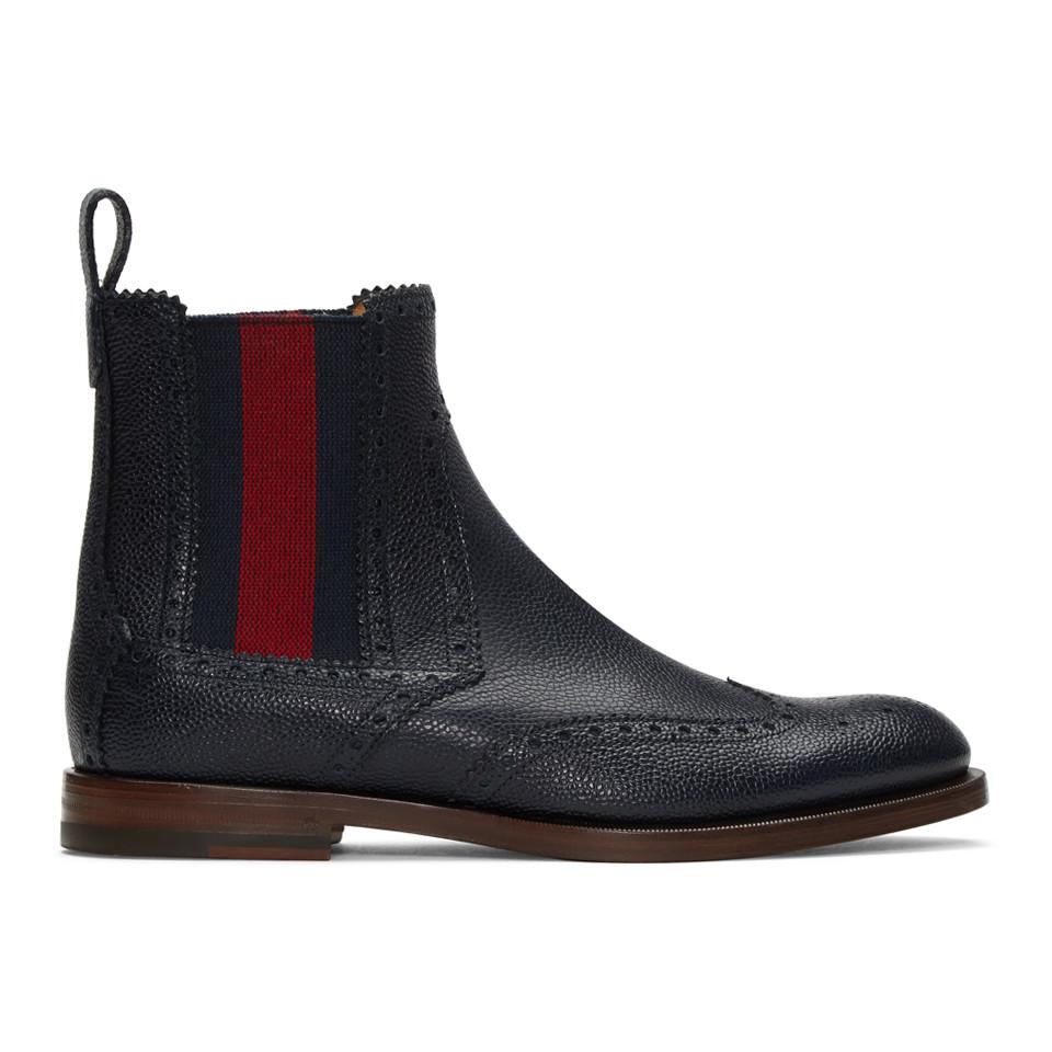 gucci snake chelsea boots