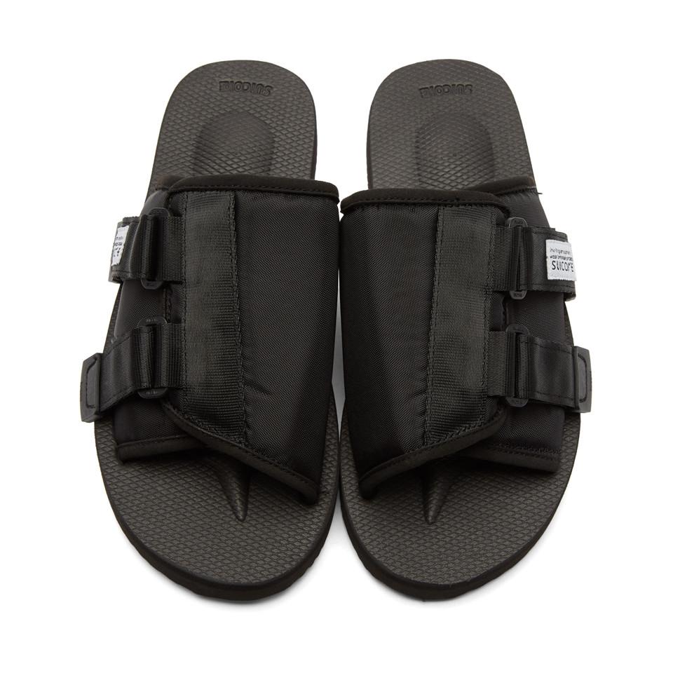 Lyst - Suicoke Black Kaw-cab Sandals in Black for Men