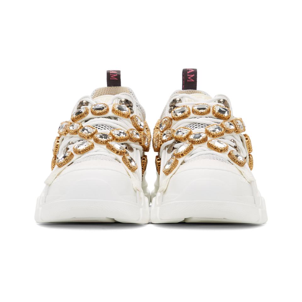 gucci bedazzled sneakers