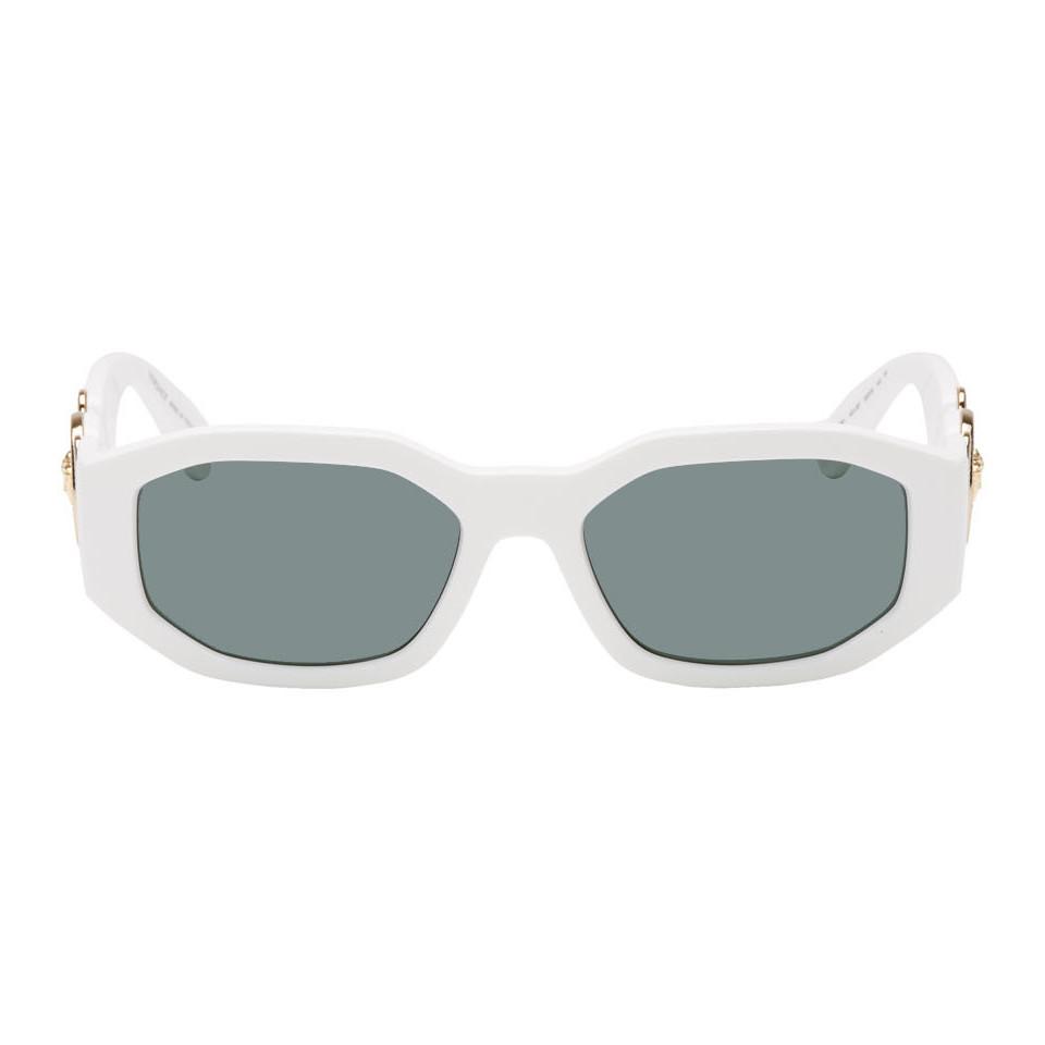 Versace White Medusa Biggie Sunglasses - Lyst
