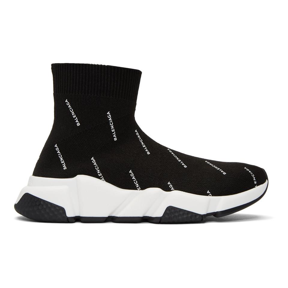 all black balenciaga's