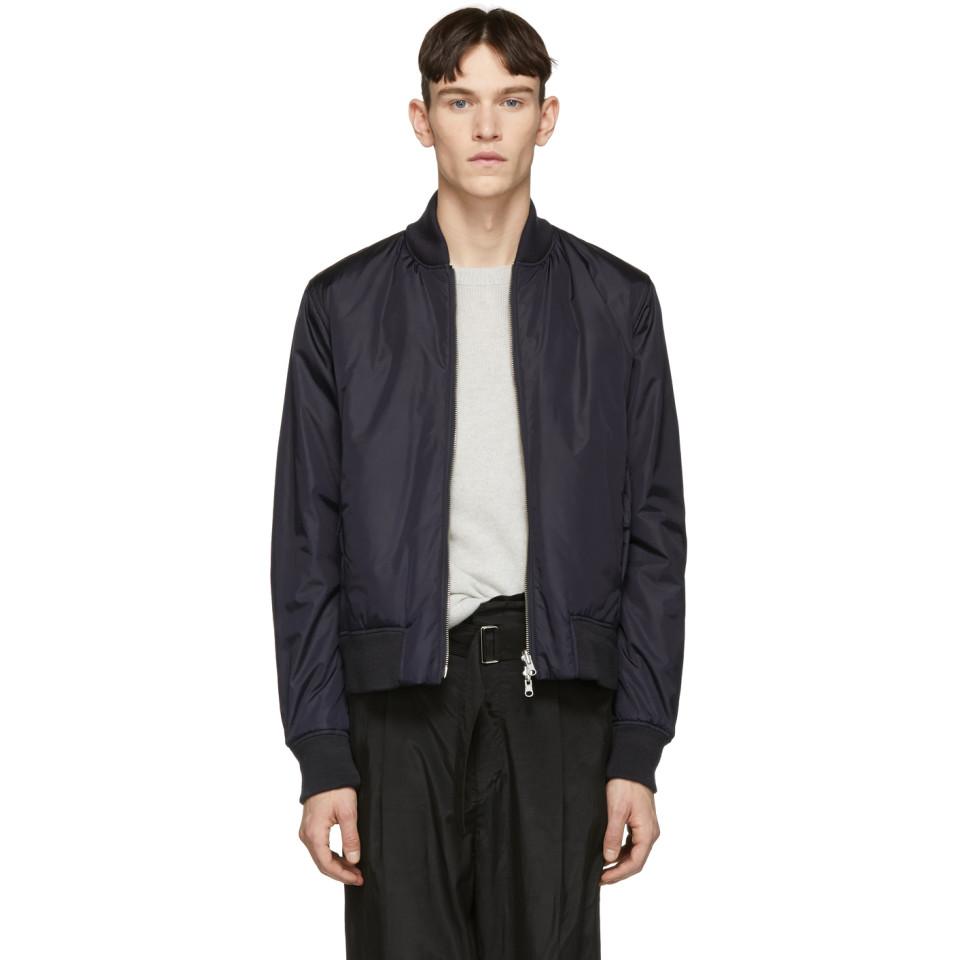Lyst - Tiger Of Sweden Reversible Blue Odiello Bomber Jacket in Blue ...