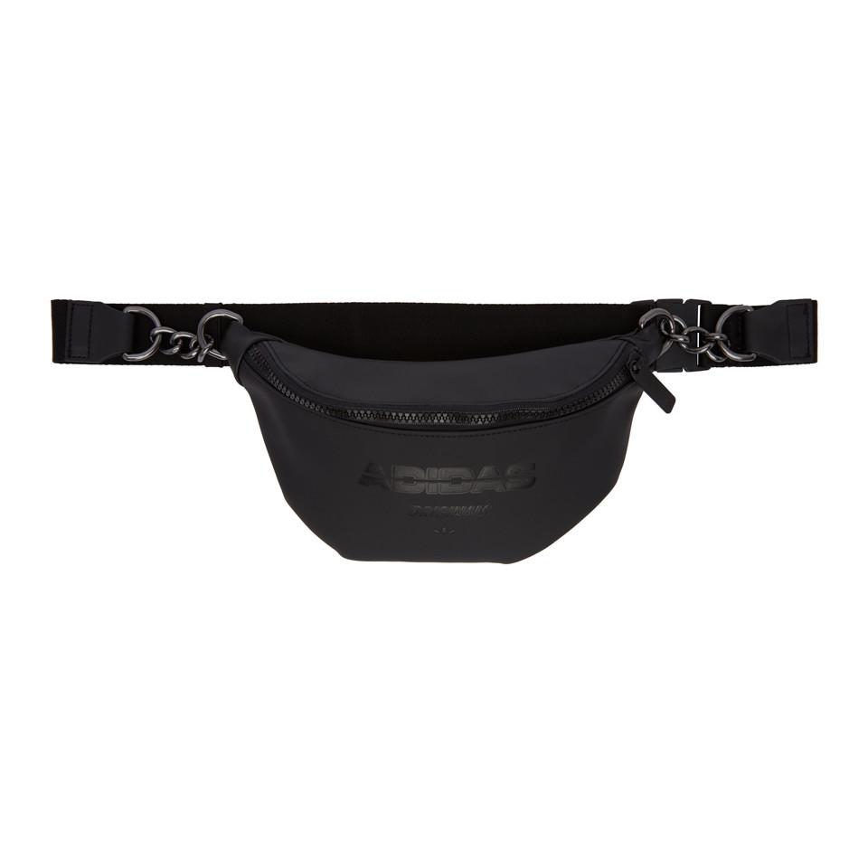 Lyst Adidas Originals Black Fauxleather Fanny Pack in Black
