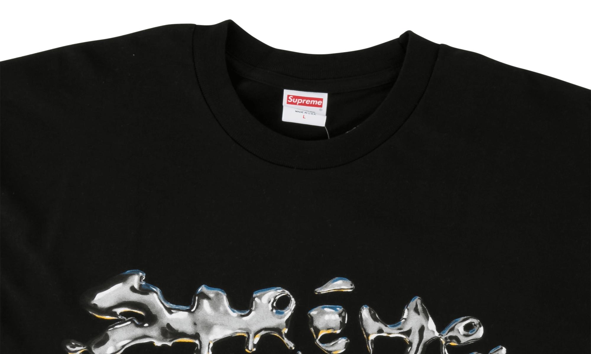 supreme liquid metal tee