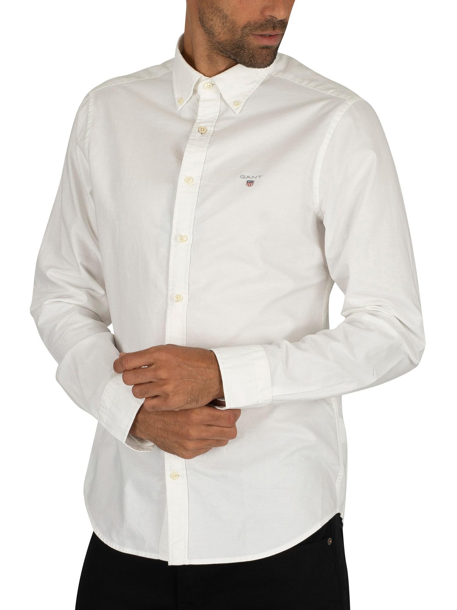 white oxford shirt men's