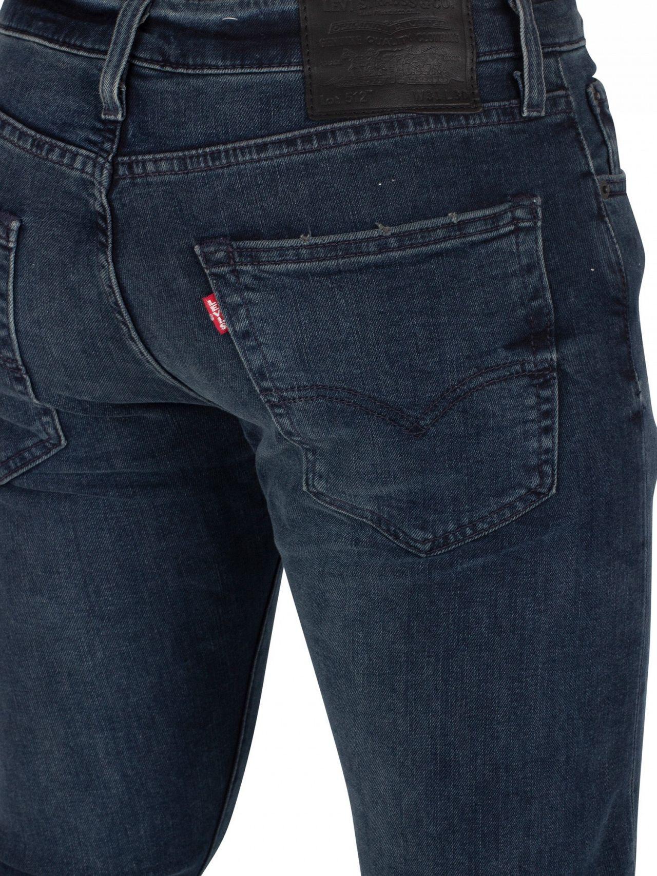 Levi's Denim Abu Dark Blue 512 Slim Taper Jeans for Men - Lyst