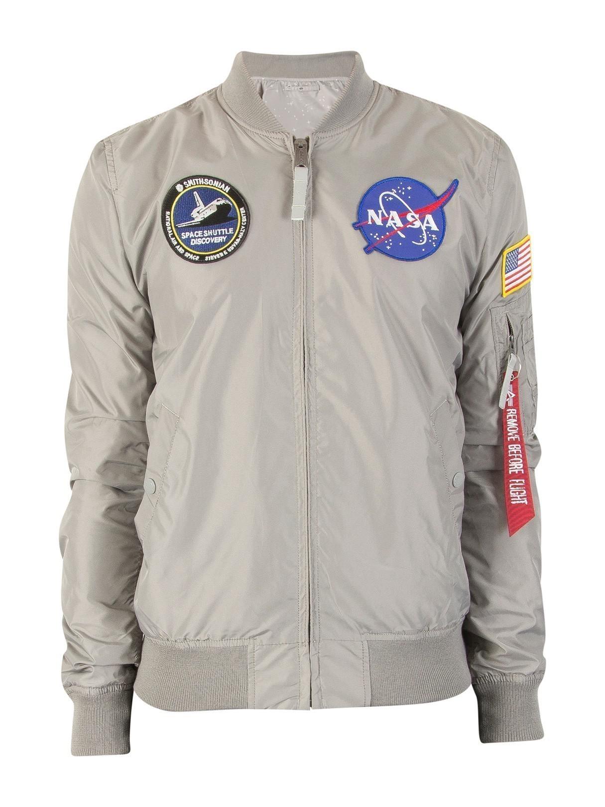 nasa silver bomber jacket