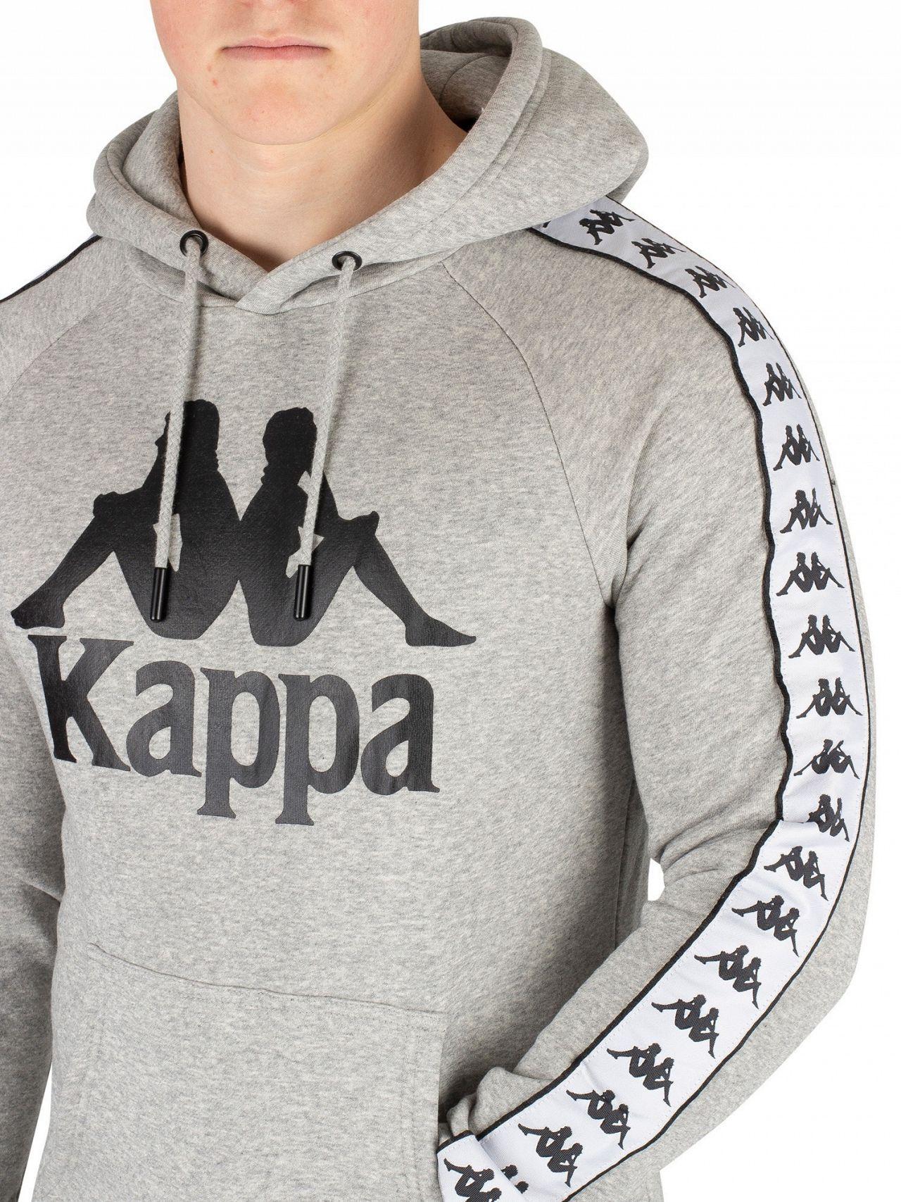 Lyst - Kappa Men's Banda Hurtado Pullover Hoodie, Grey Men's Sweatshirt ...