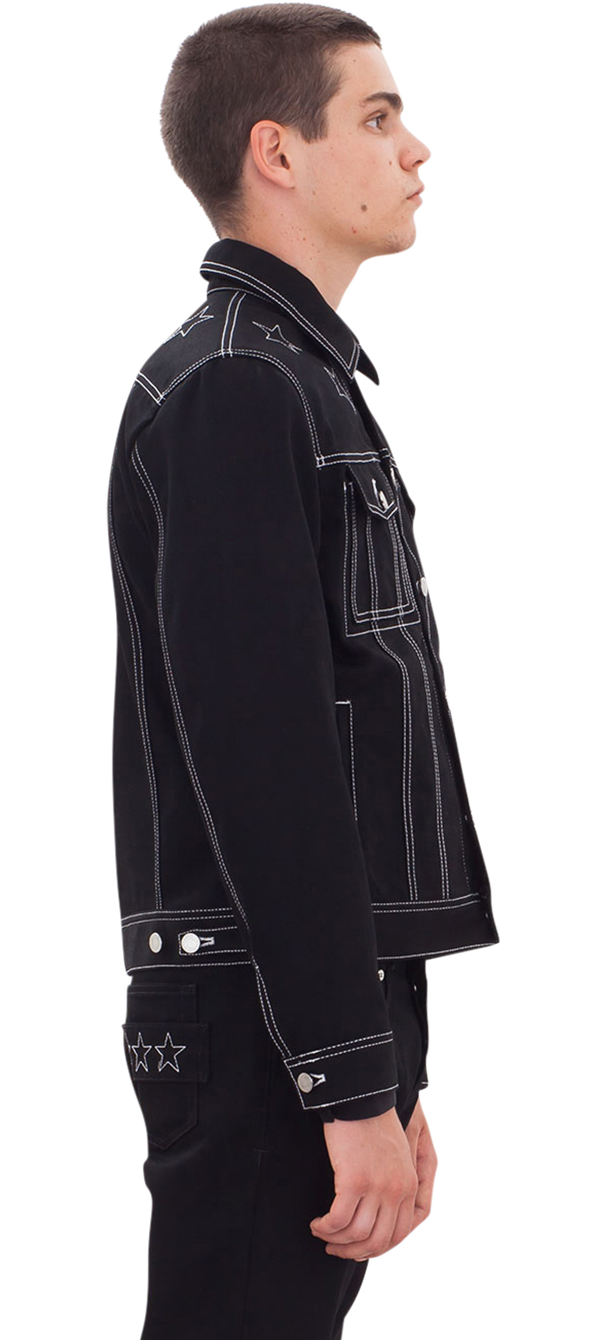 givenchy black jean jacket