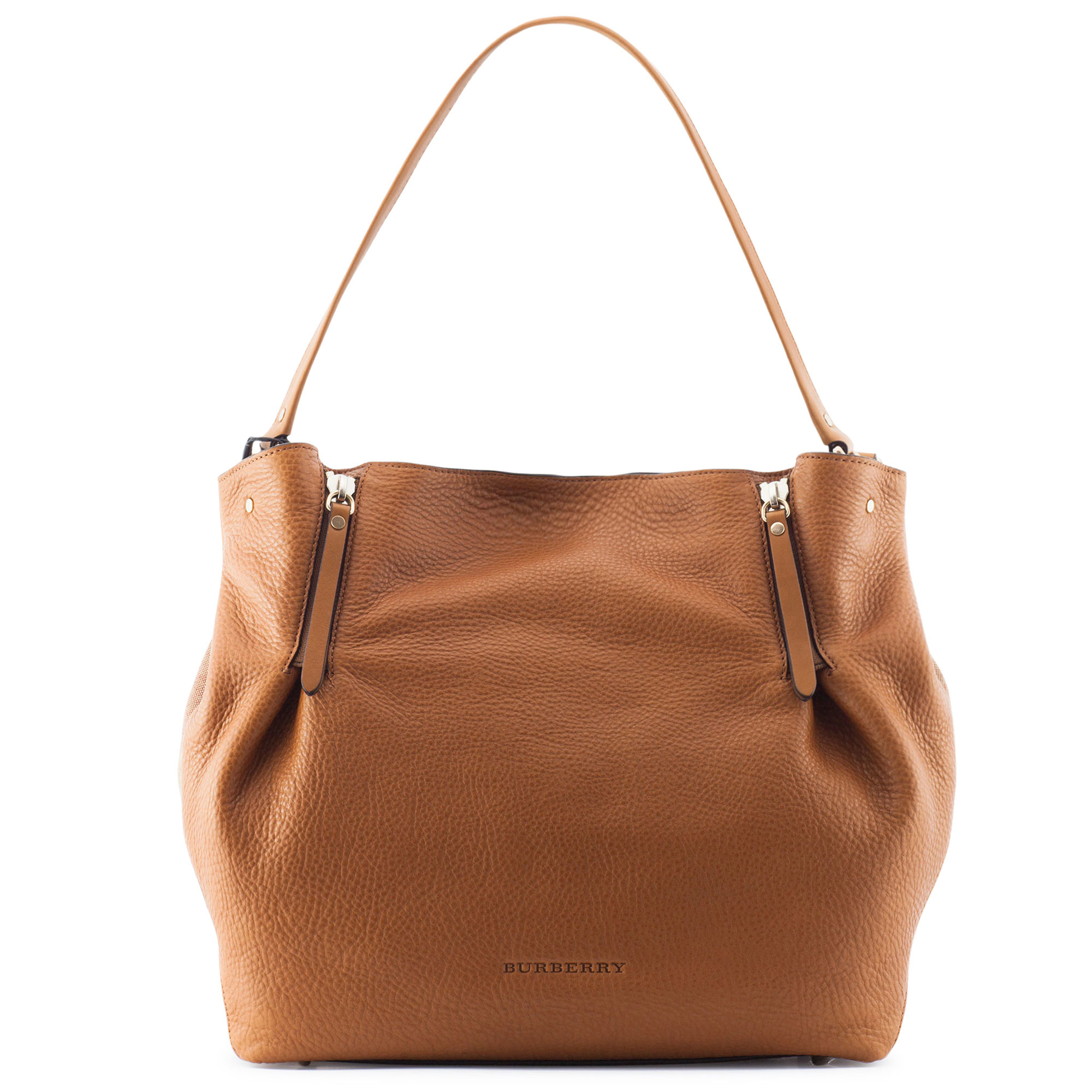 Burberry Leather Tote Bag in Brown - Lyst