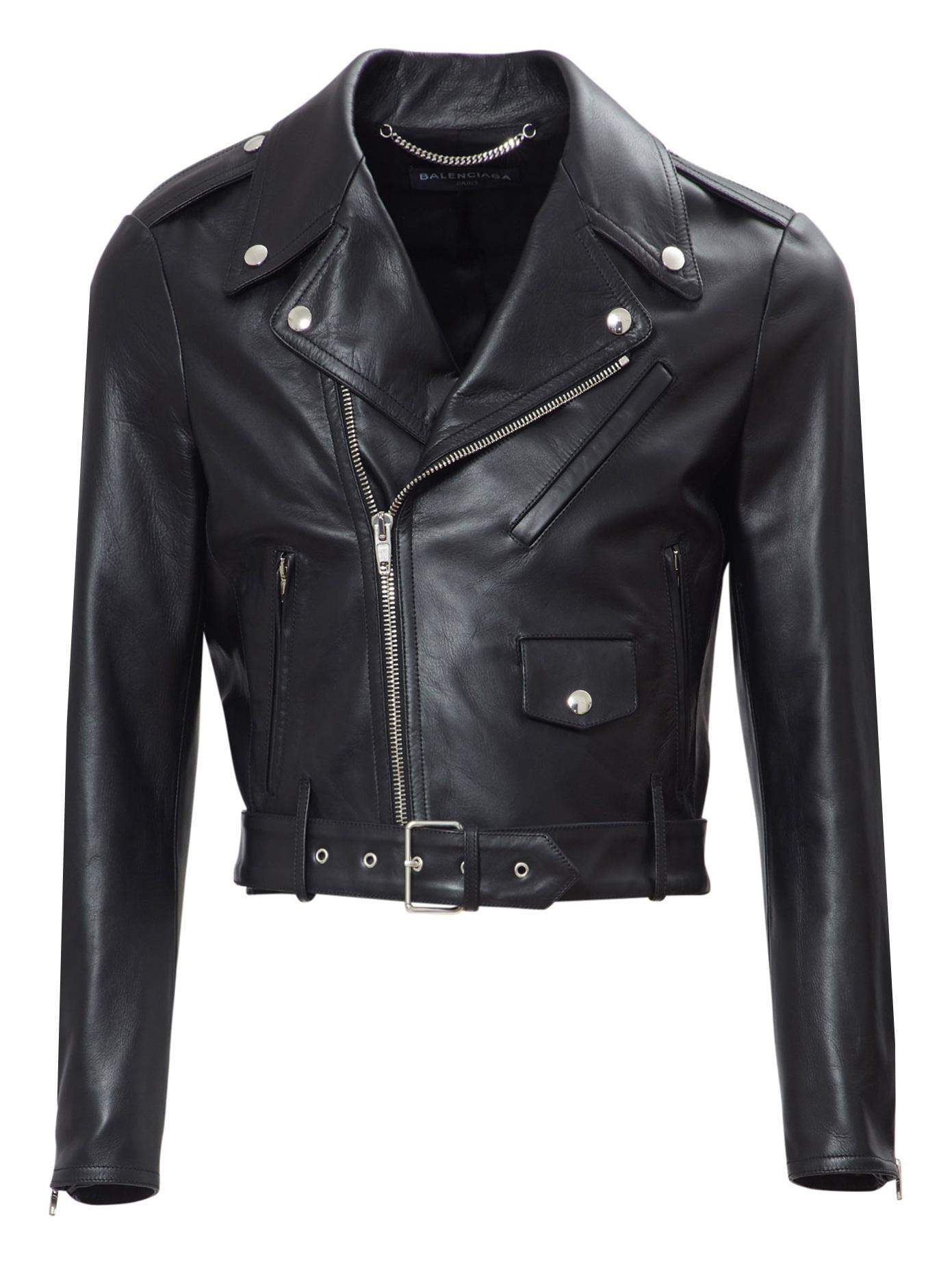 Men S Balenciaga Jackets From 399 Lyst Balenciaga Cropped Biker Leather Jacket Lyst