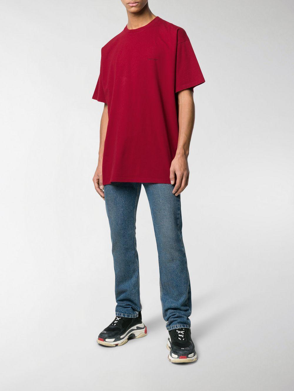 balenciaga tshirt red