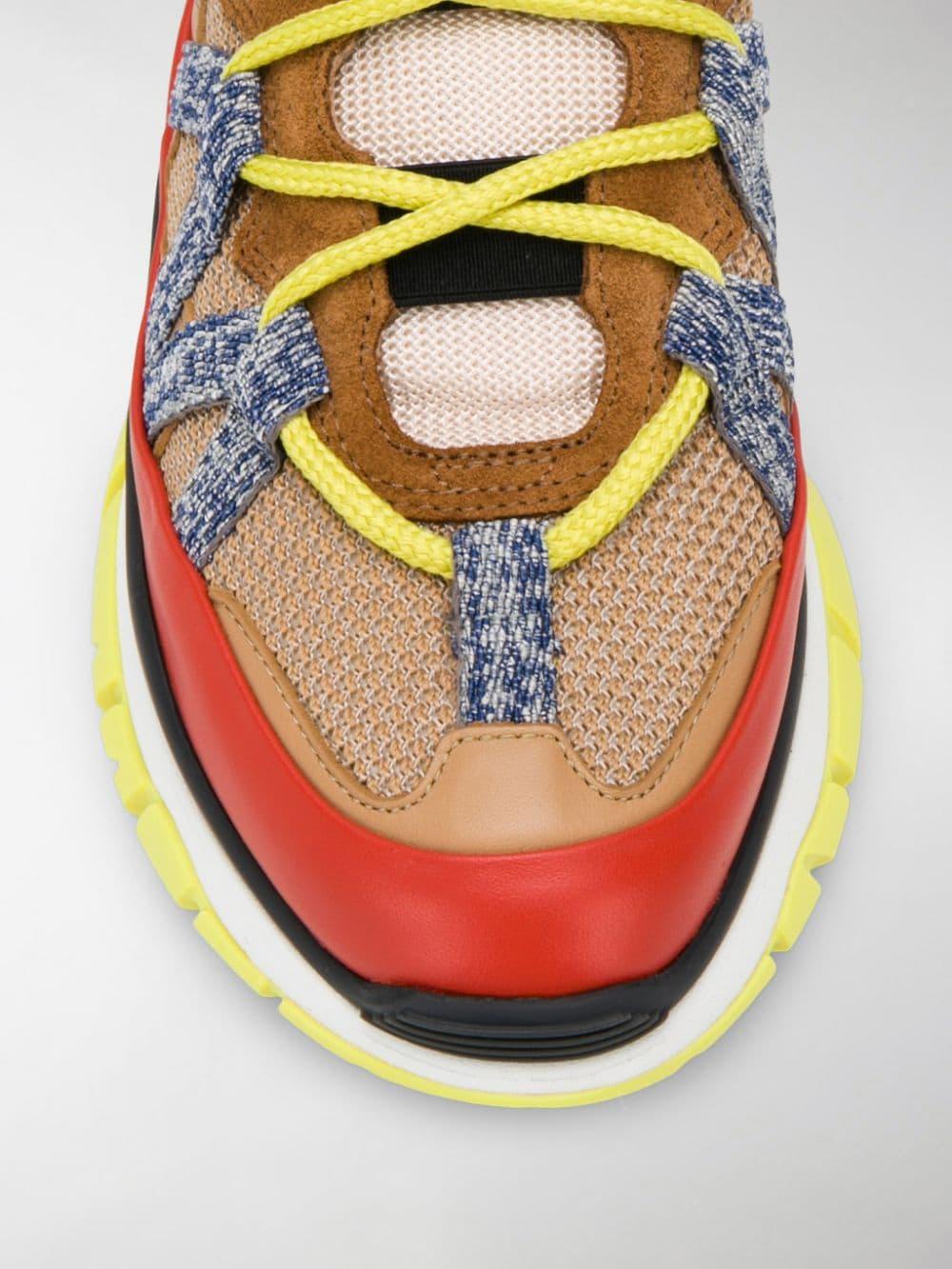 chloe leather sneakers