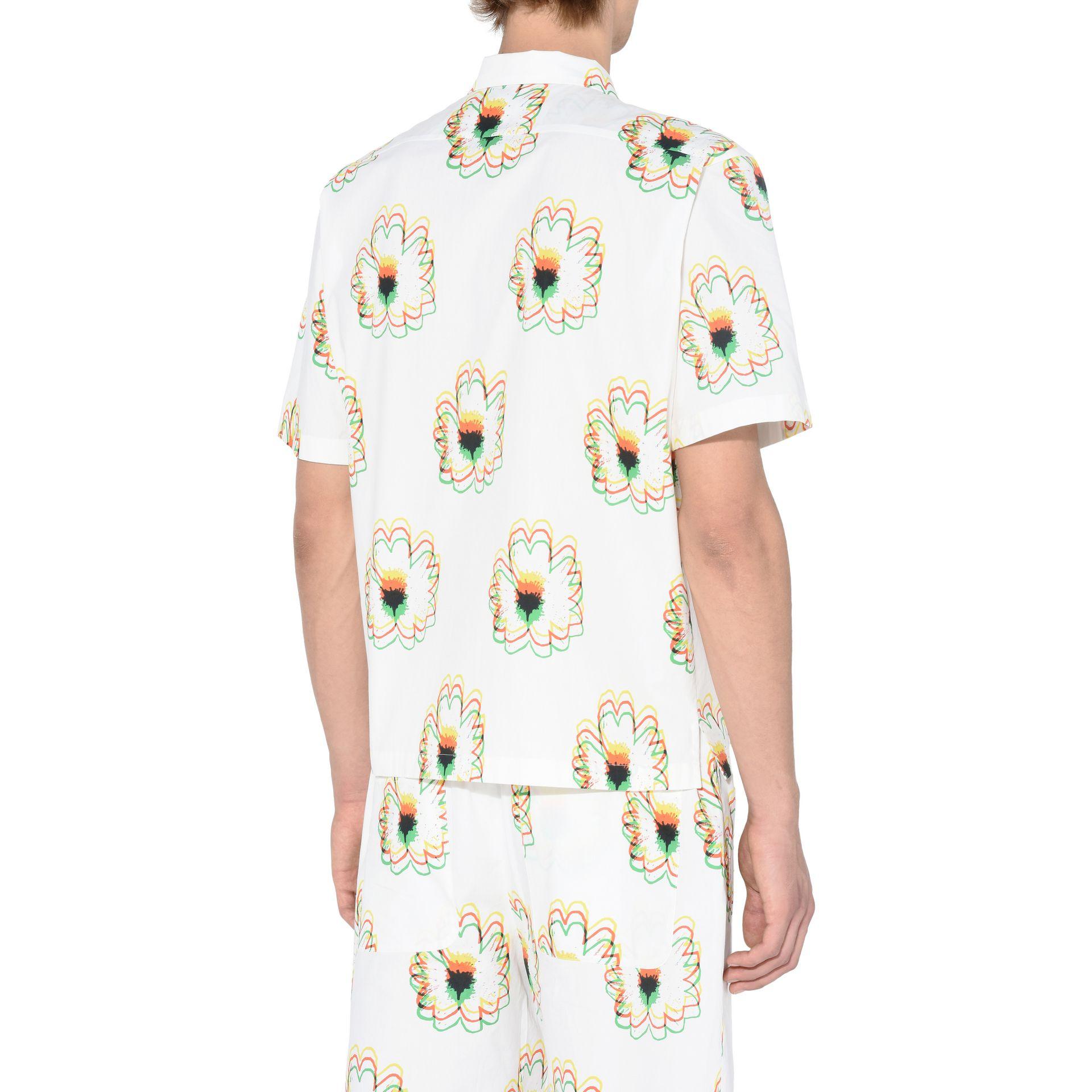Stella McCartney Psychedelic Flower Print Shirt in White for Men - Lyst