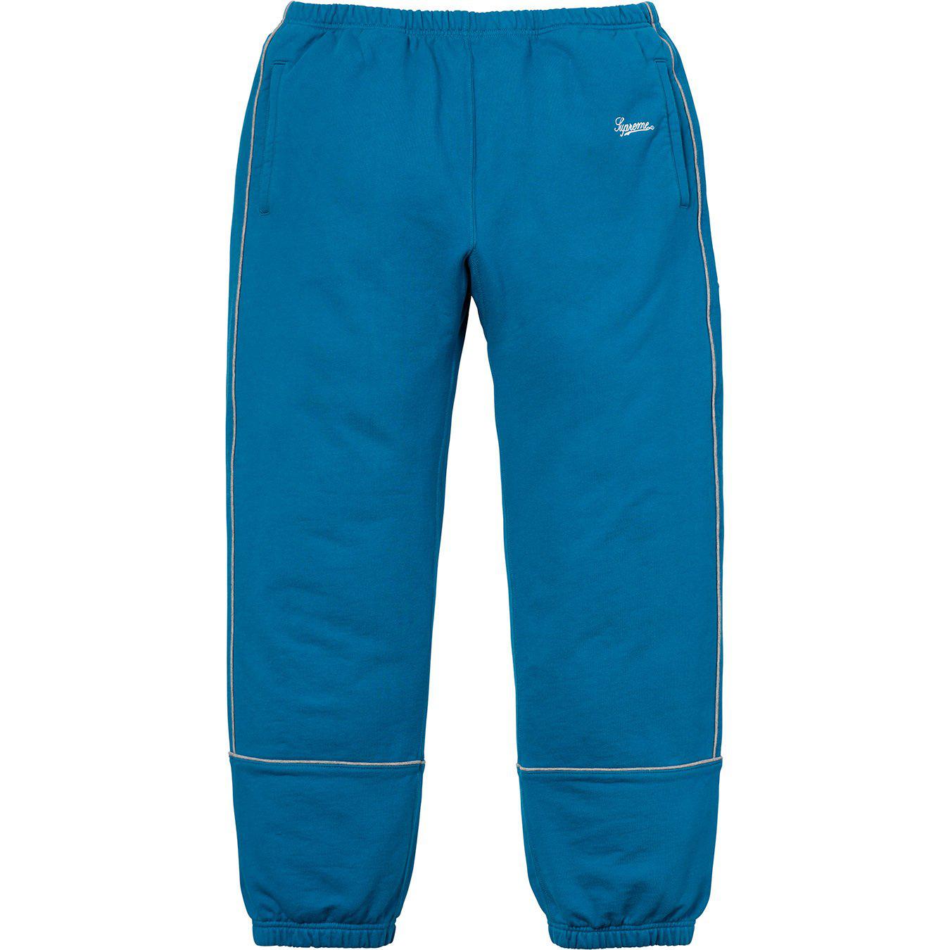 Lyst - Supreme Piping Sweatpant Dark Aqua in Blue for Men