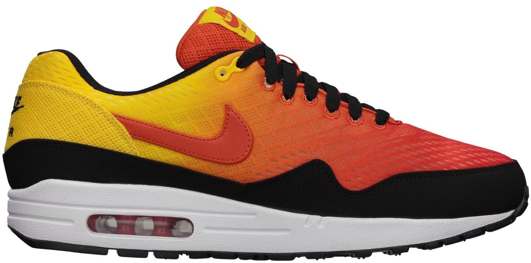 black and orange air max 1