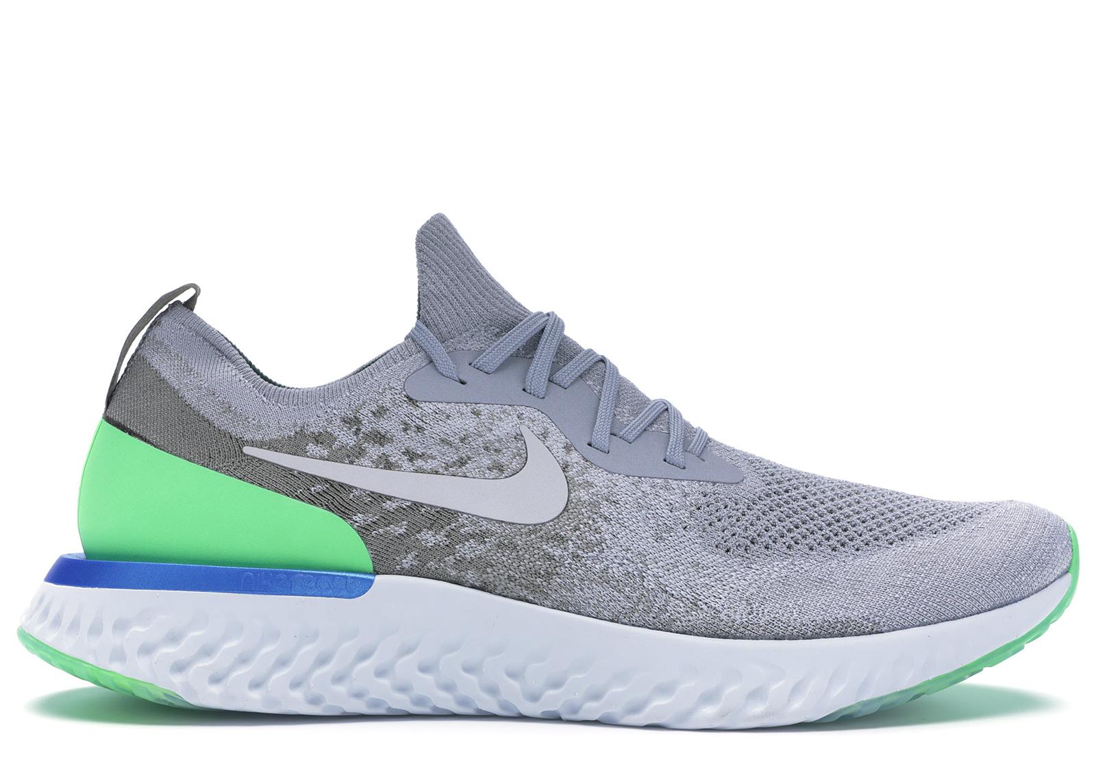 nike react flyknit wolf grey
