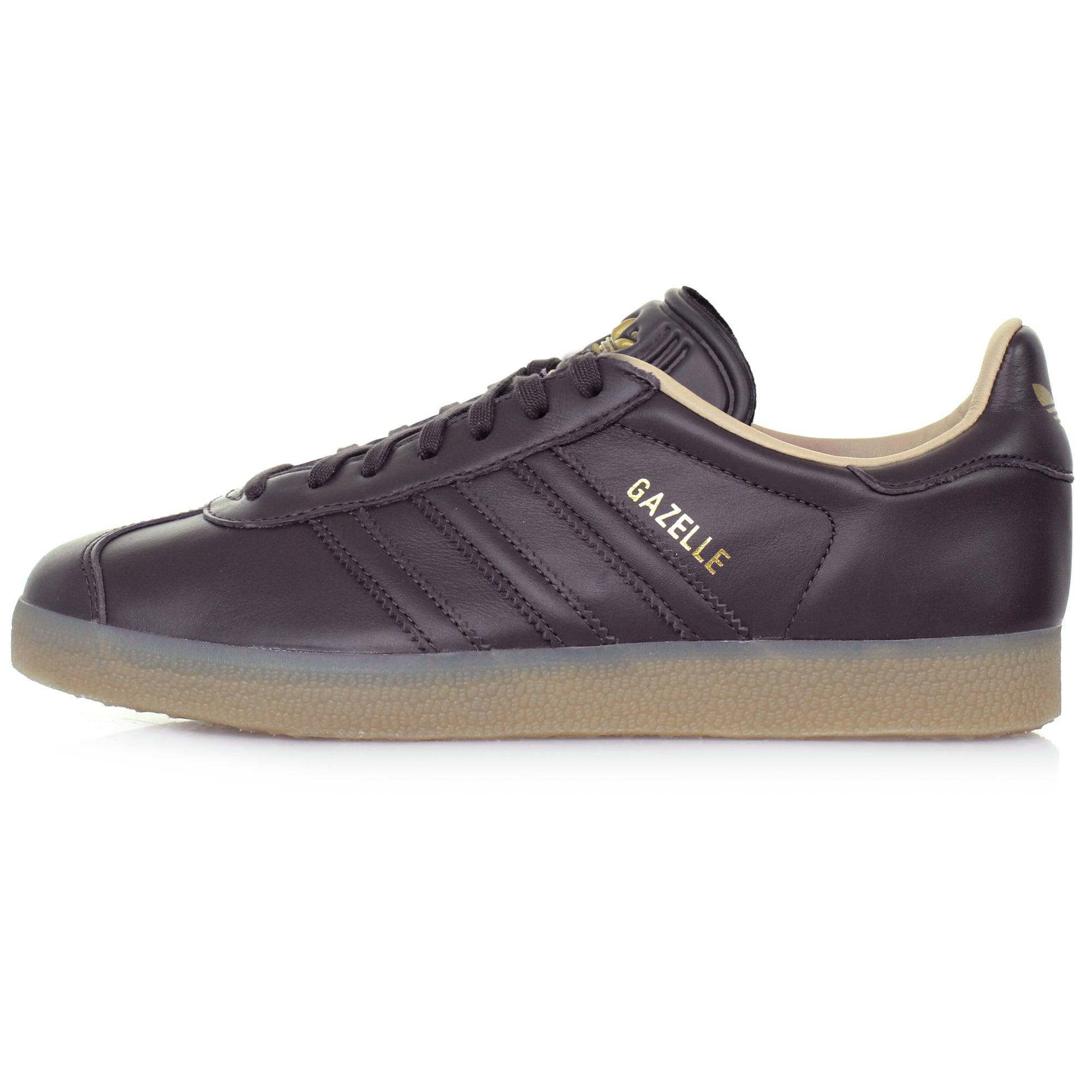 Lyst adidas Originals Gazelle Dark Grey Leather Shoe in