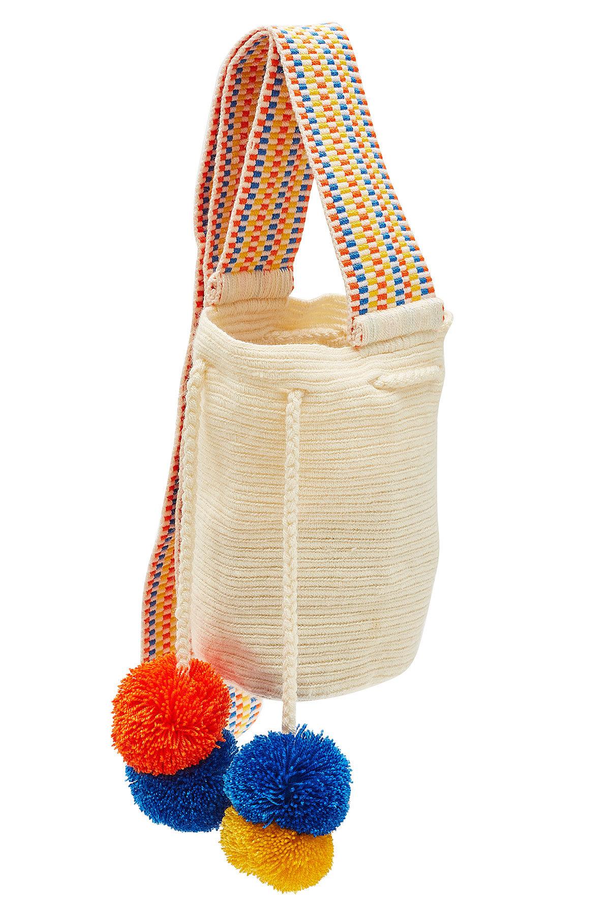 Sophie Anderson Crochet Mini Bucket Crossbody Bag in Natural - Lyst