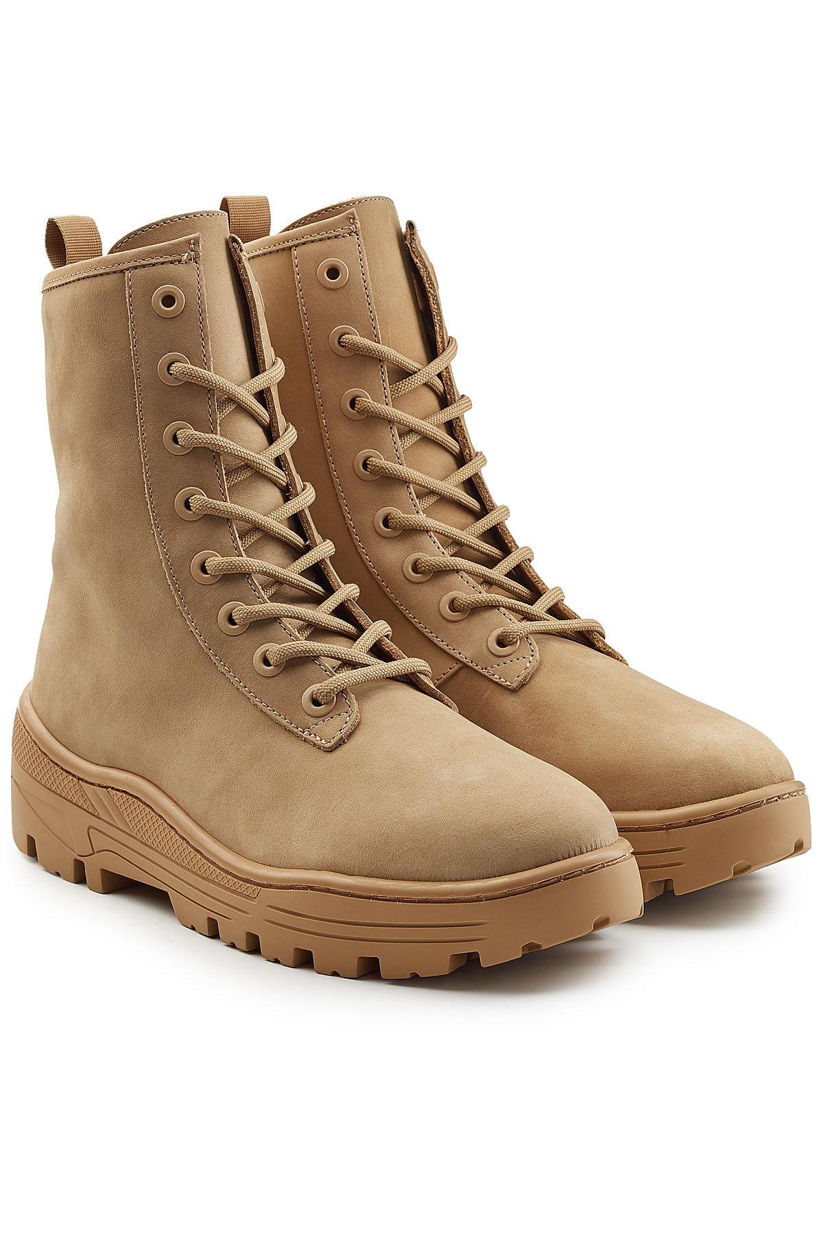 Lyst - Yeezy Nubuck Military Boots in Natural for Men