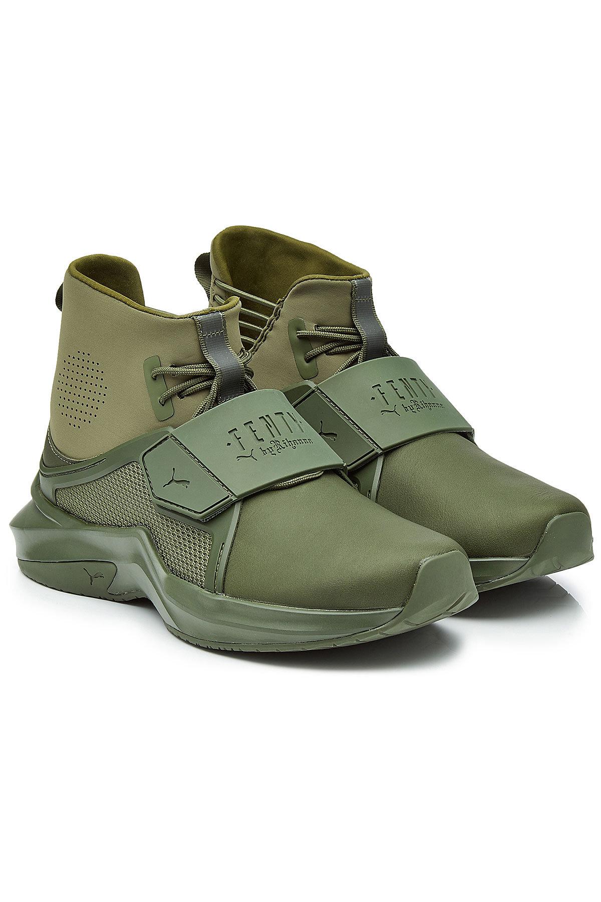 Lyst - Puma Sneakers With Leather in Green